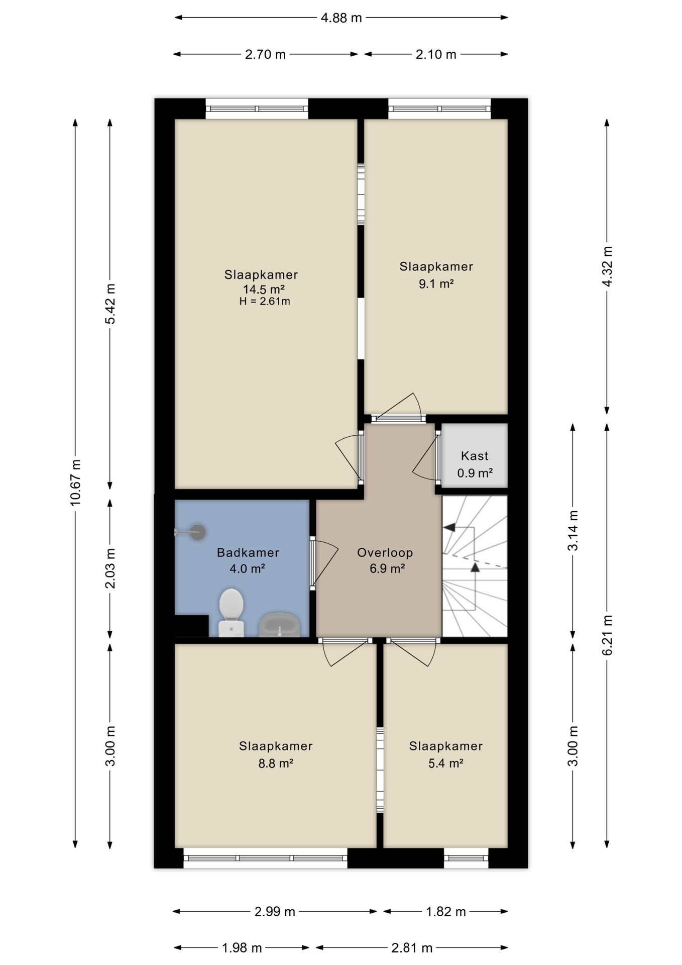 Plattegrond Eerste verdieping