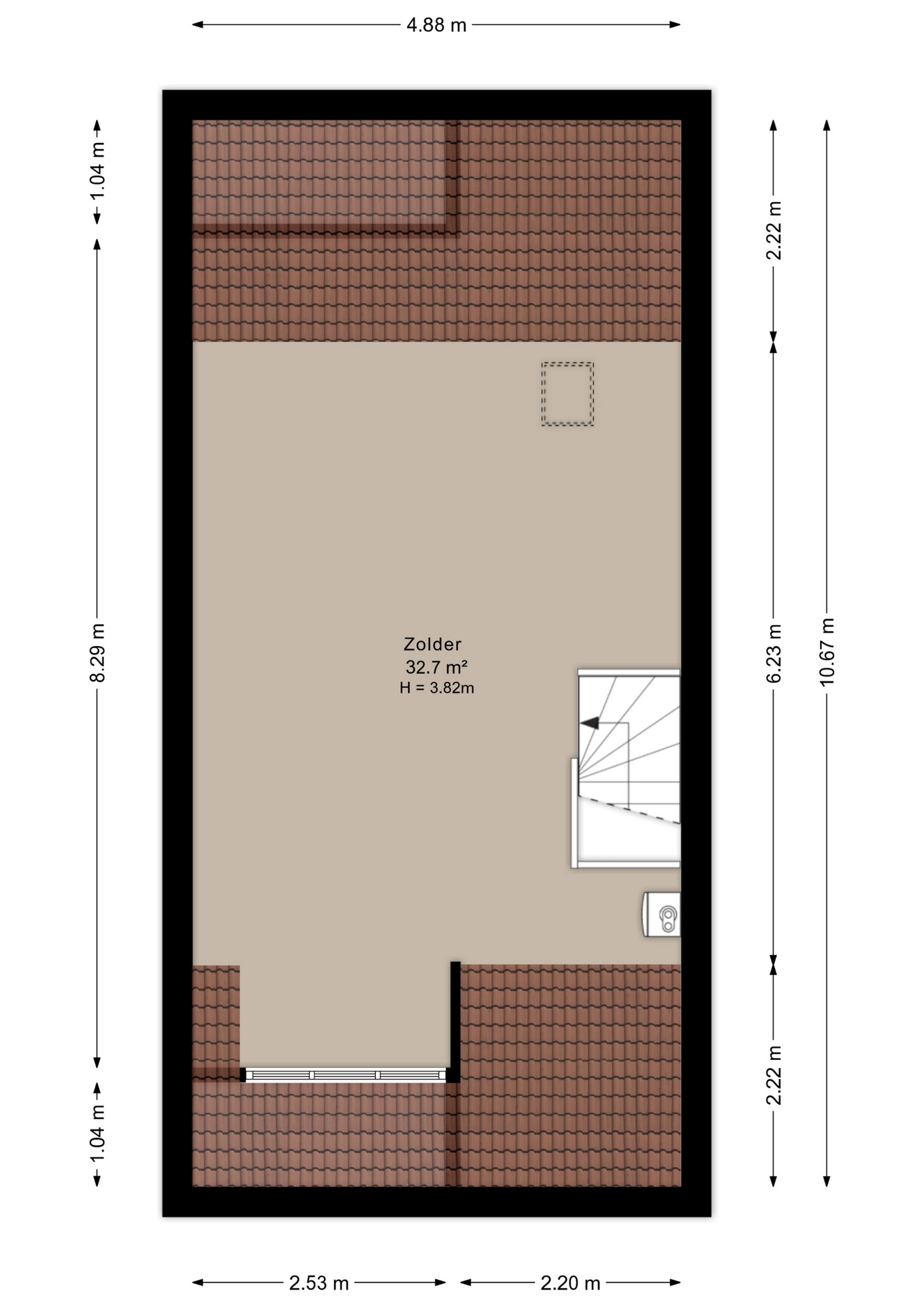 Plattegrond Tweede verdieping