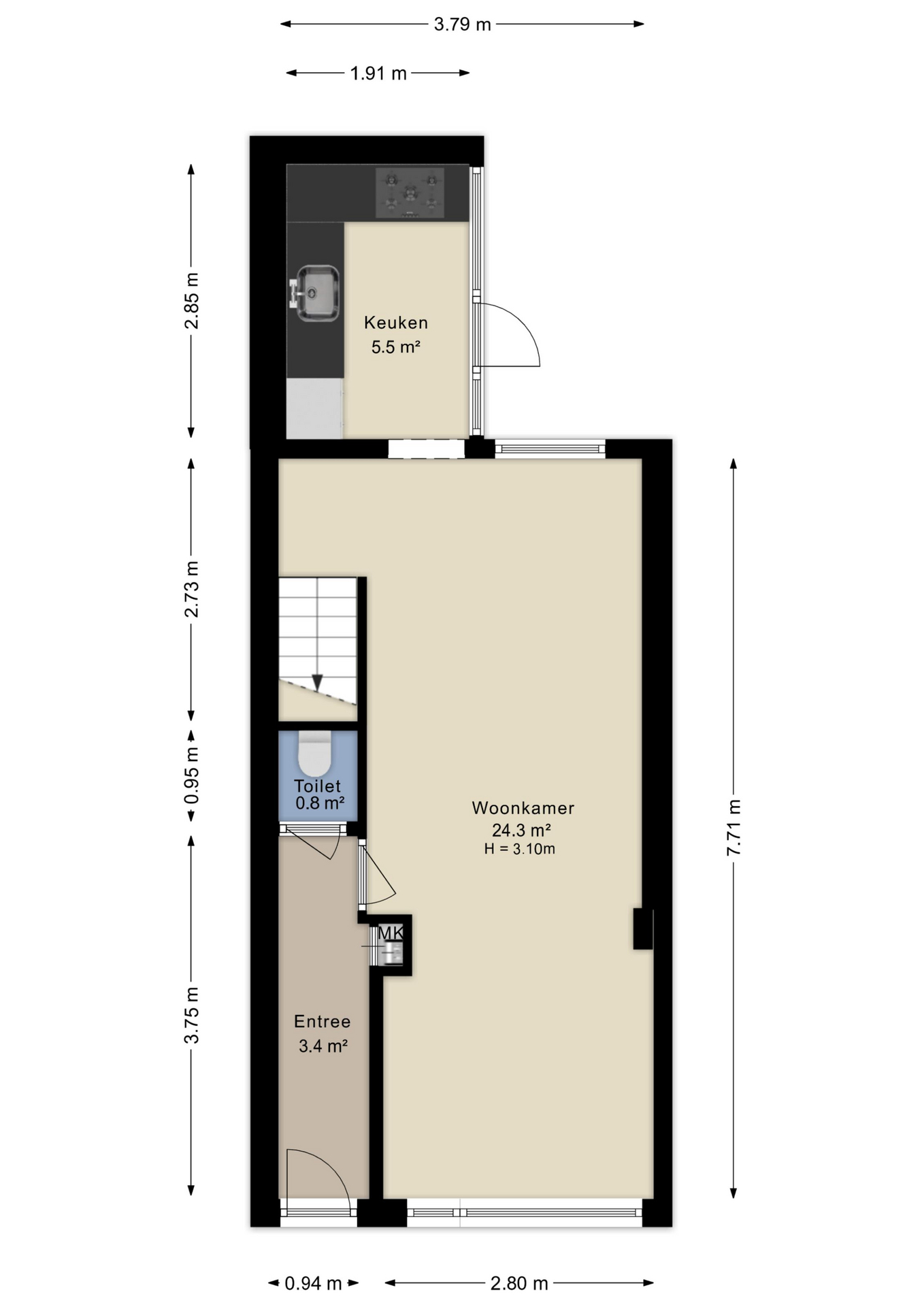 Plattegrond Begane grond