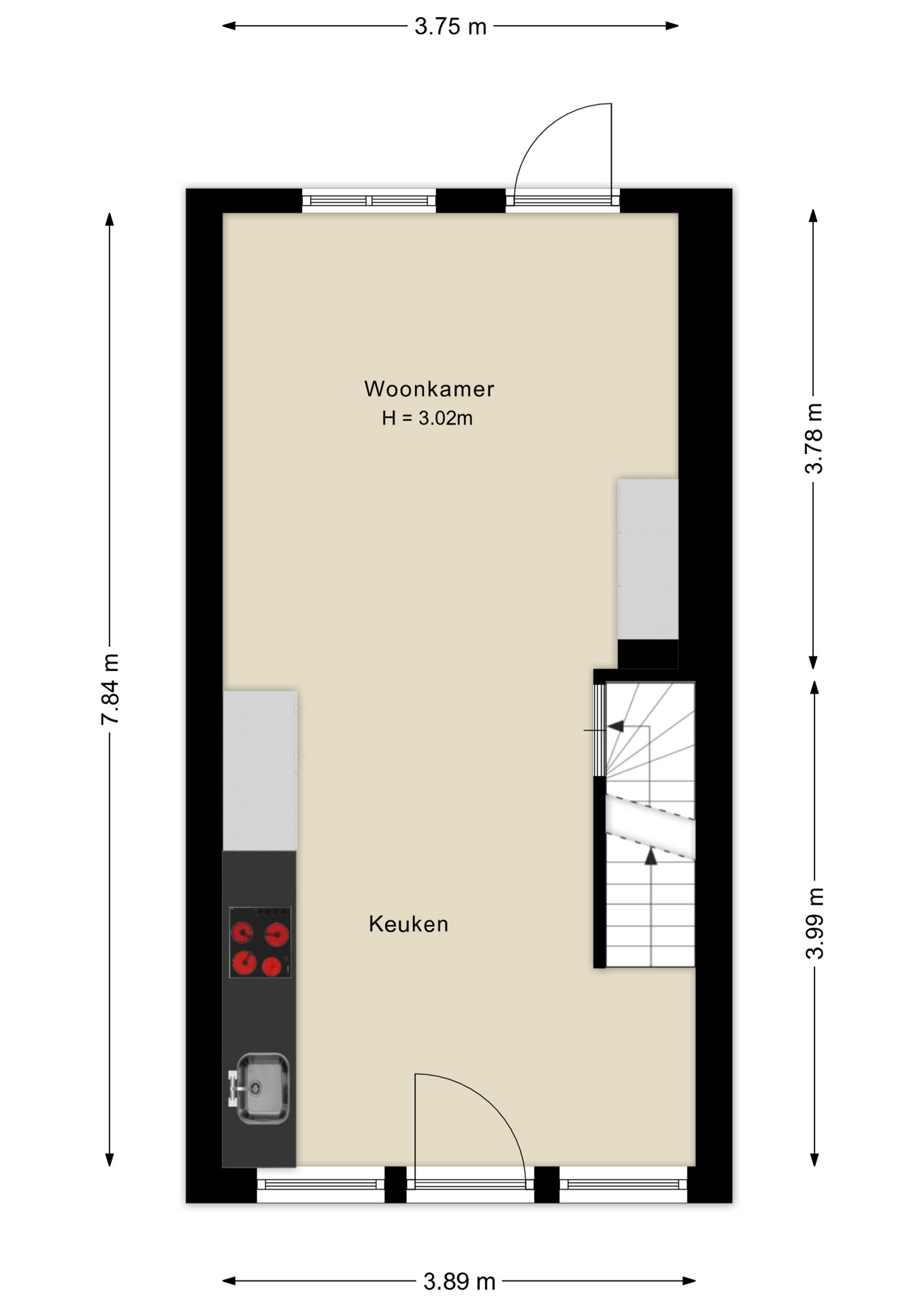 Plattegrond Begane grond