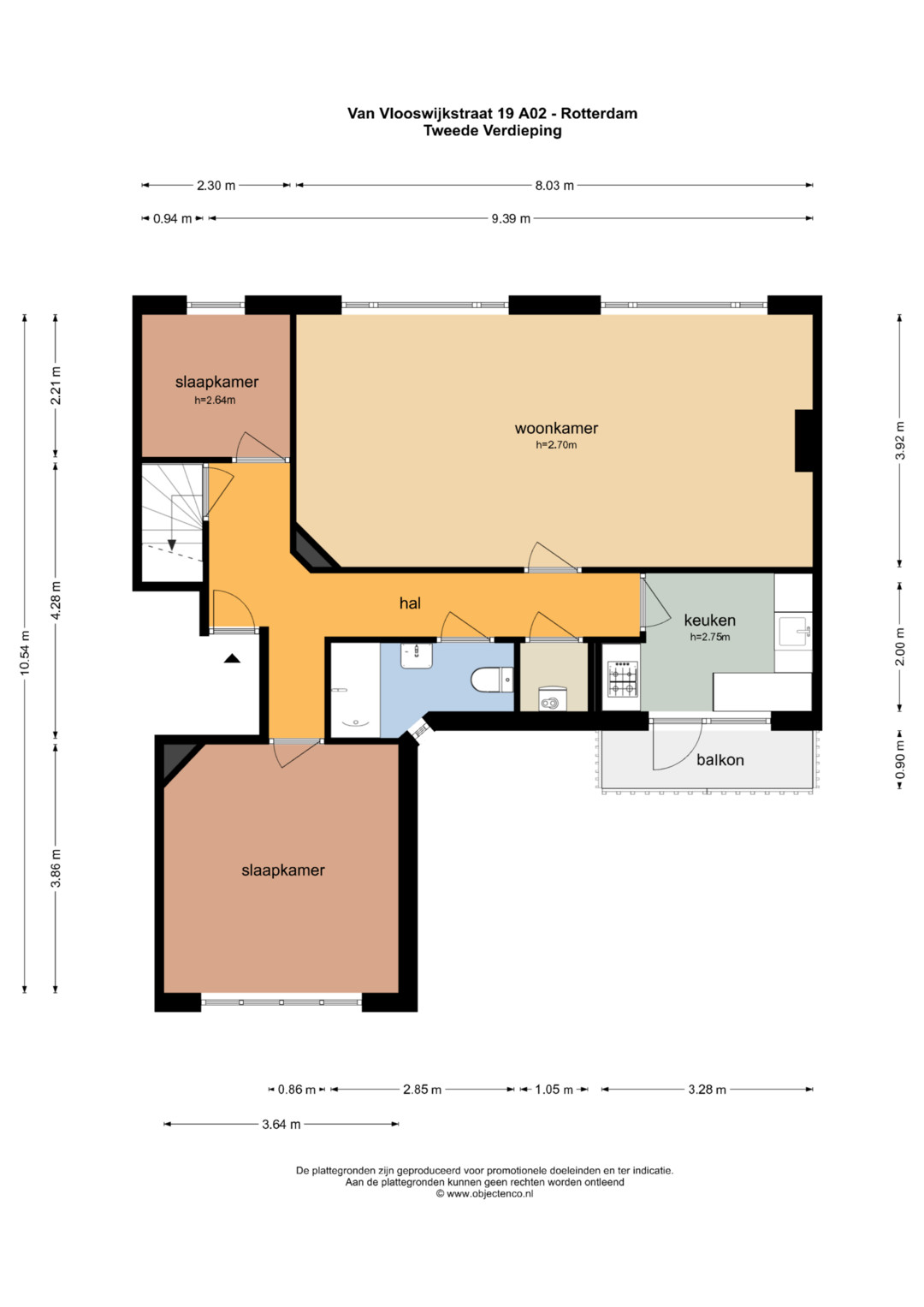 Plattegrond Tweede verdieping