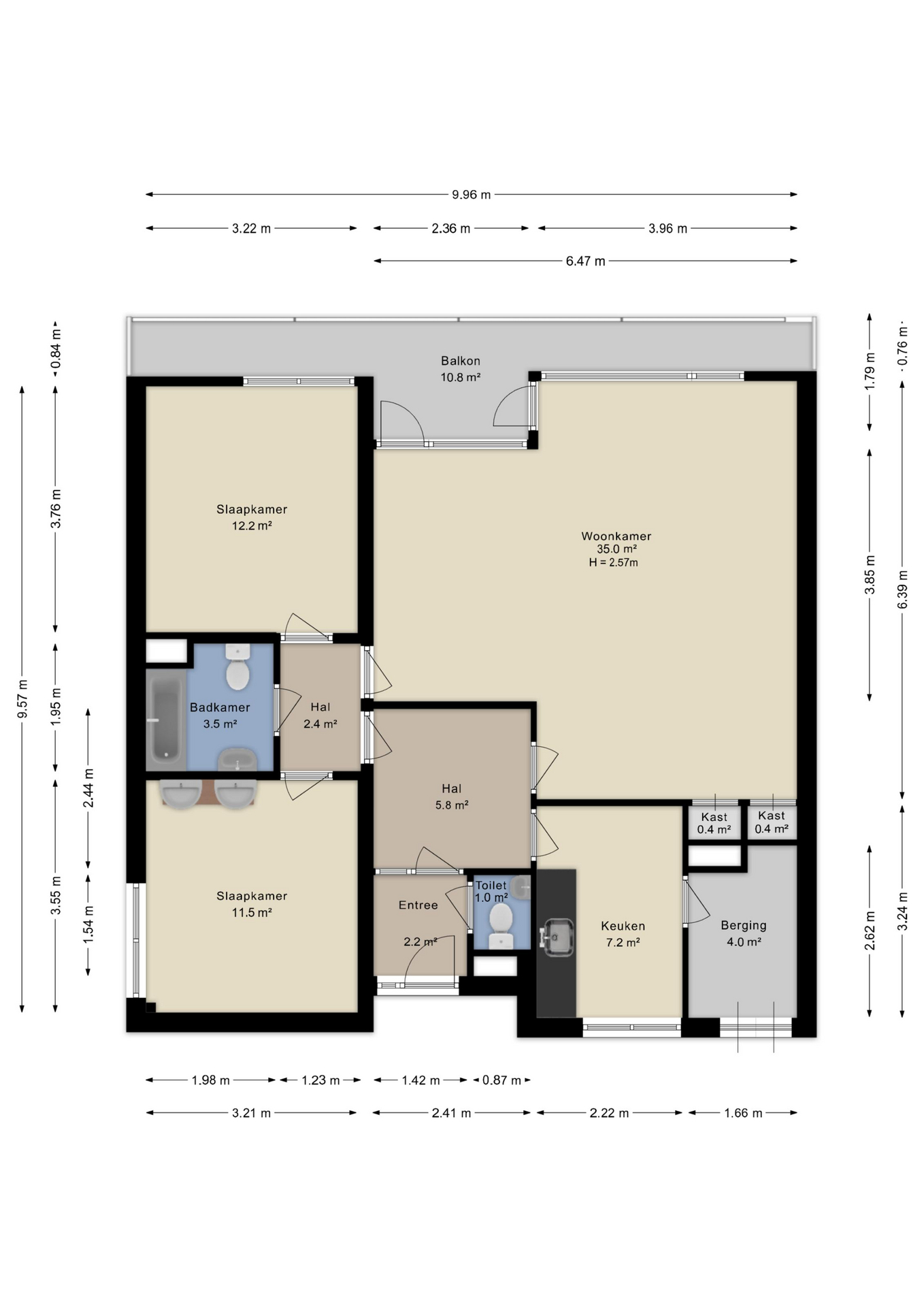 Plattegrond Appartement