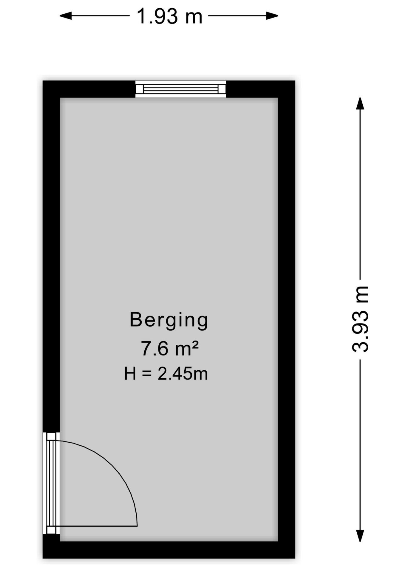 Plattegrond Berging