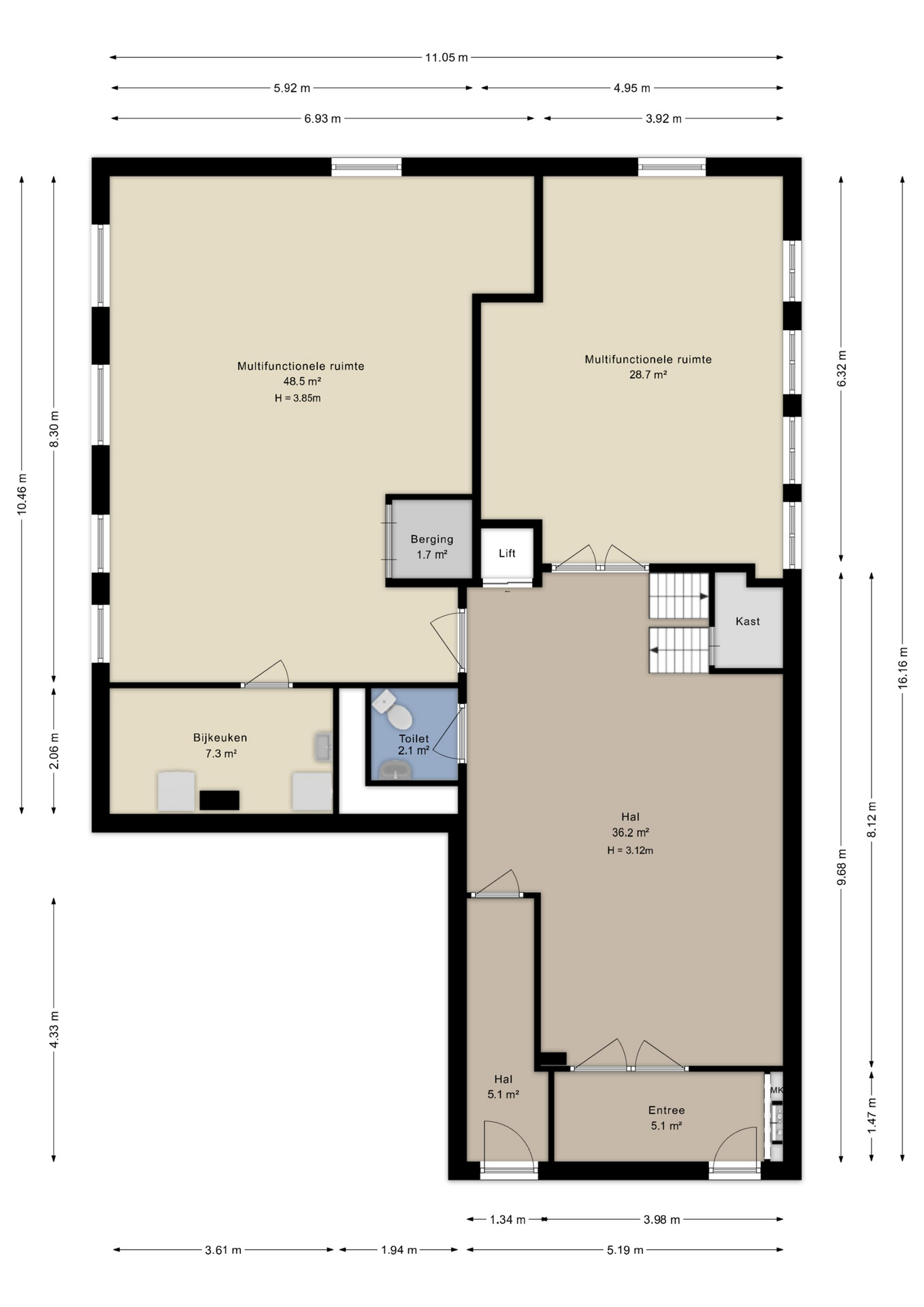 Plattegrond Begane grond