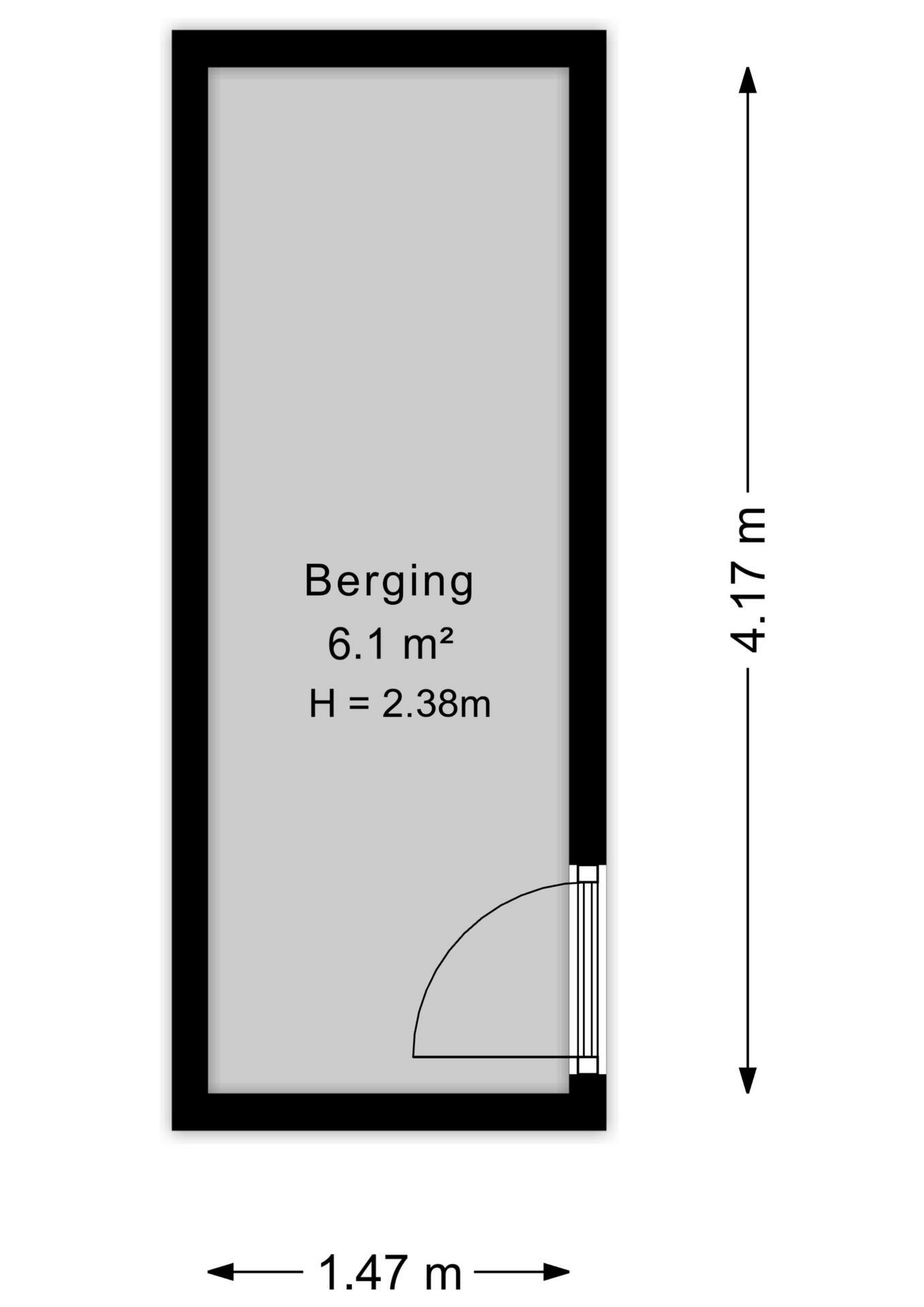 Plattegrond Berging