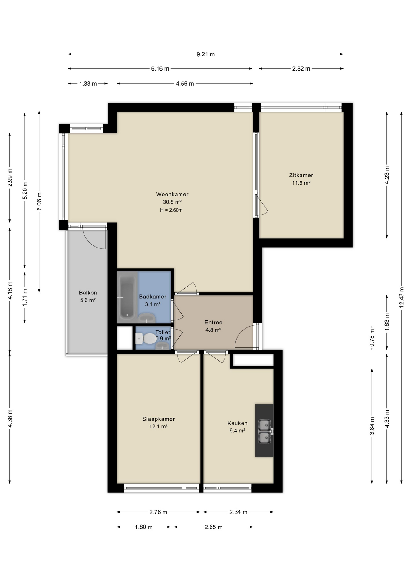 Plattegrond Appartement