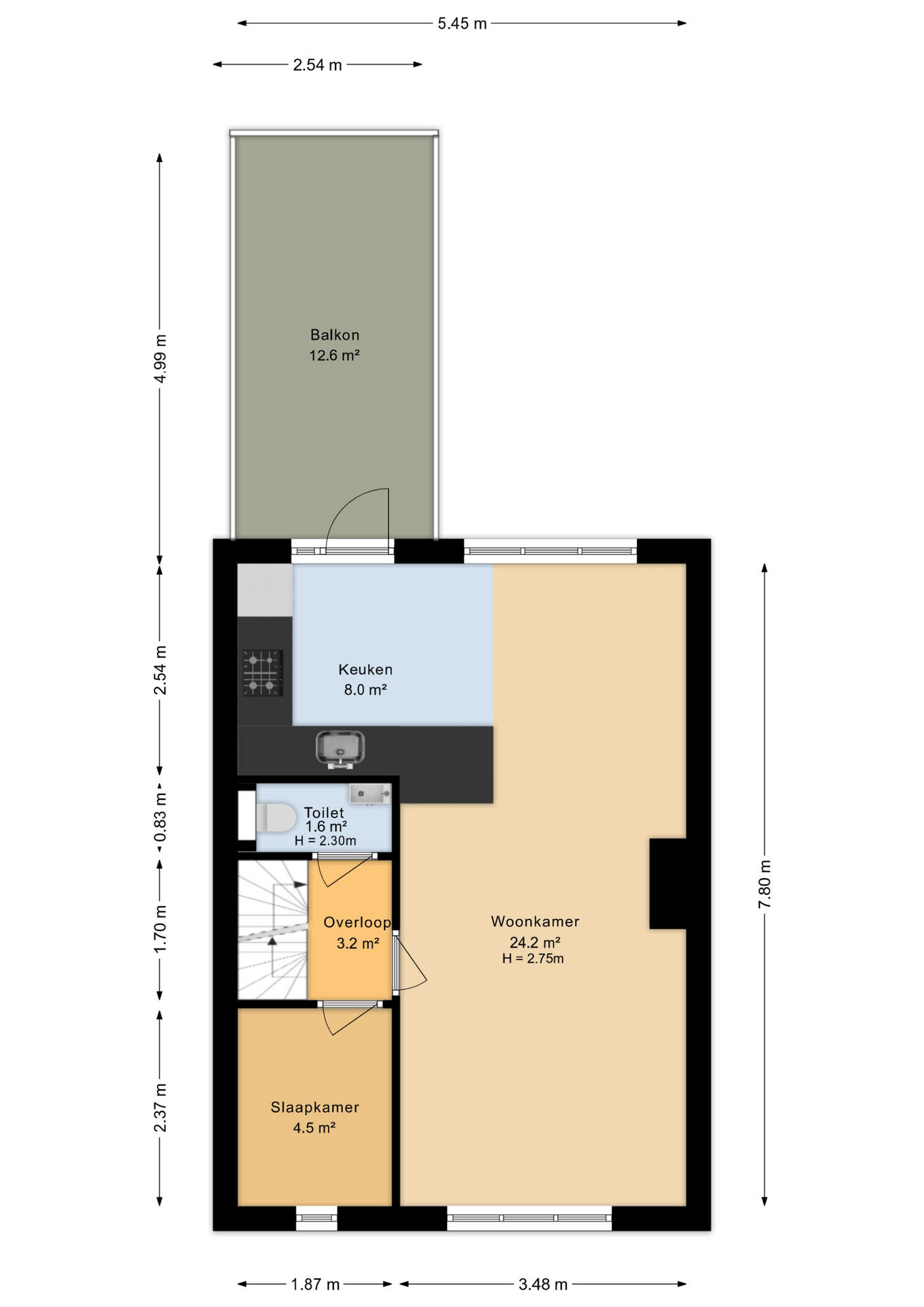 Plattegrond Eerste verdieping