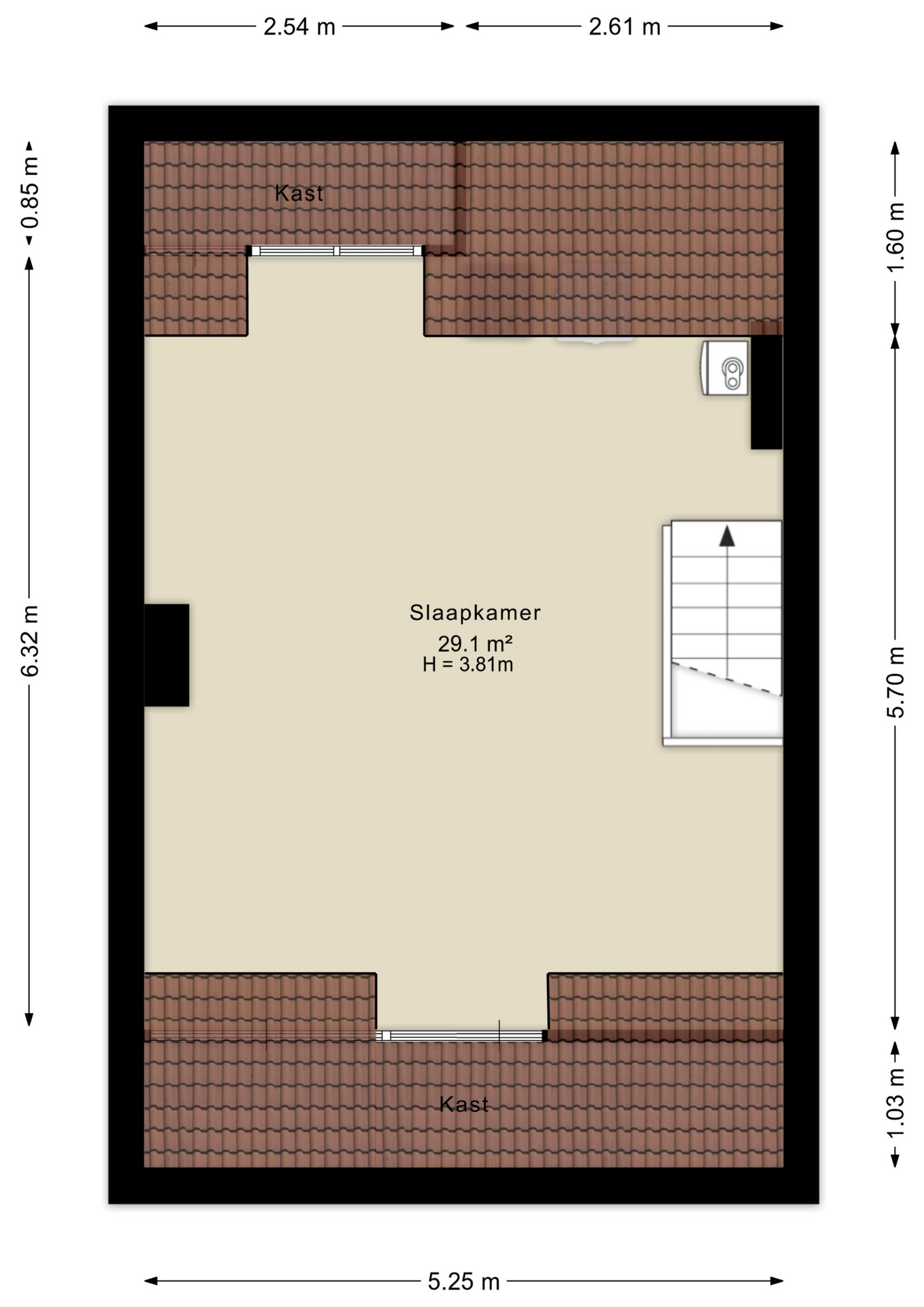 Plattegrond Tweede verdieping