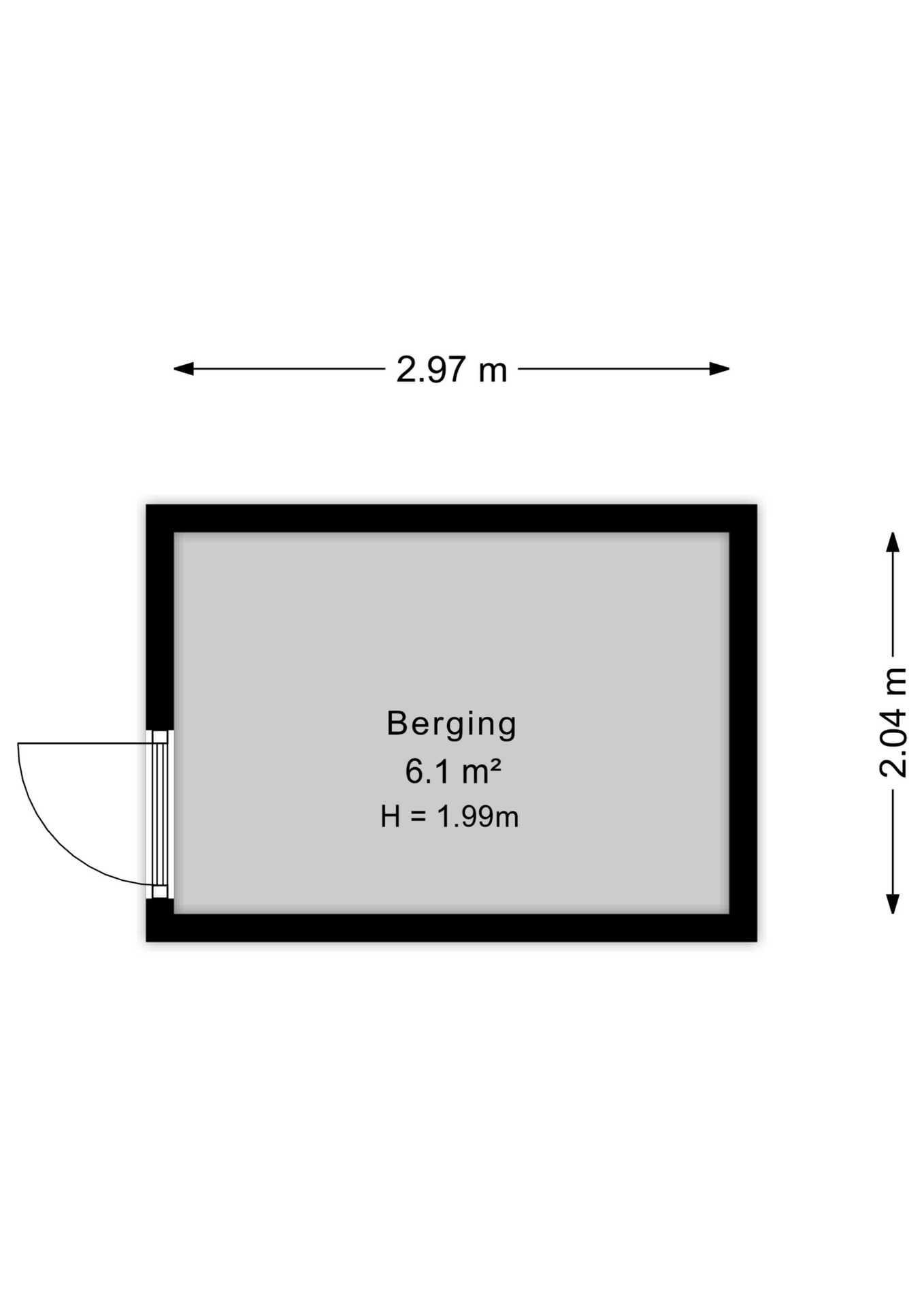 Plattegrond Berging