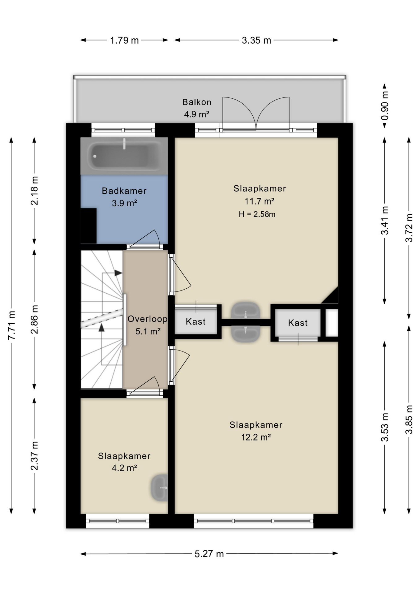 Plattegrond Eerste verdieping