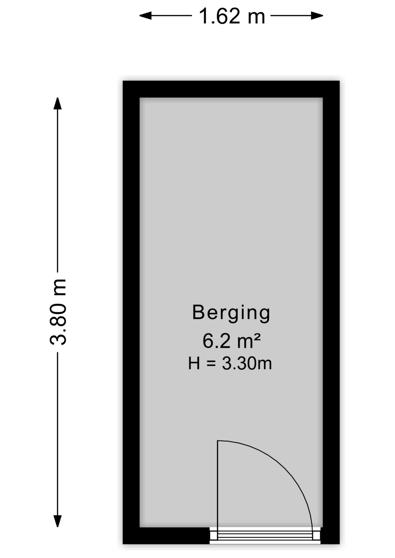 Plattegrond Berging
