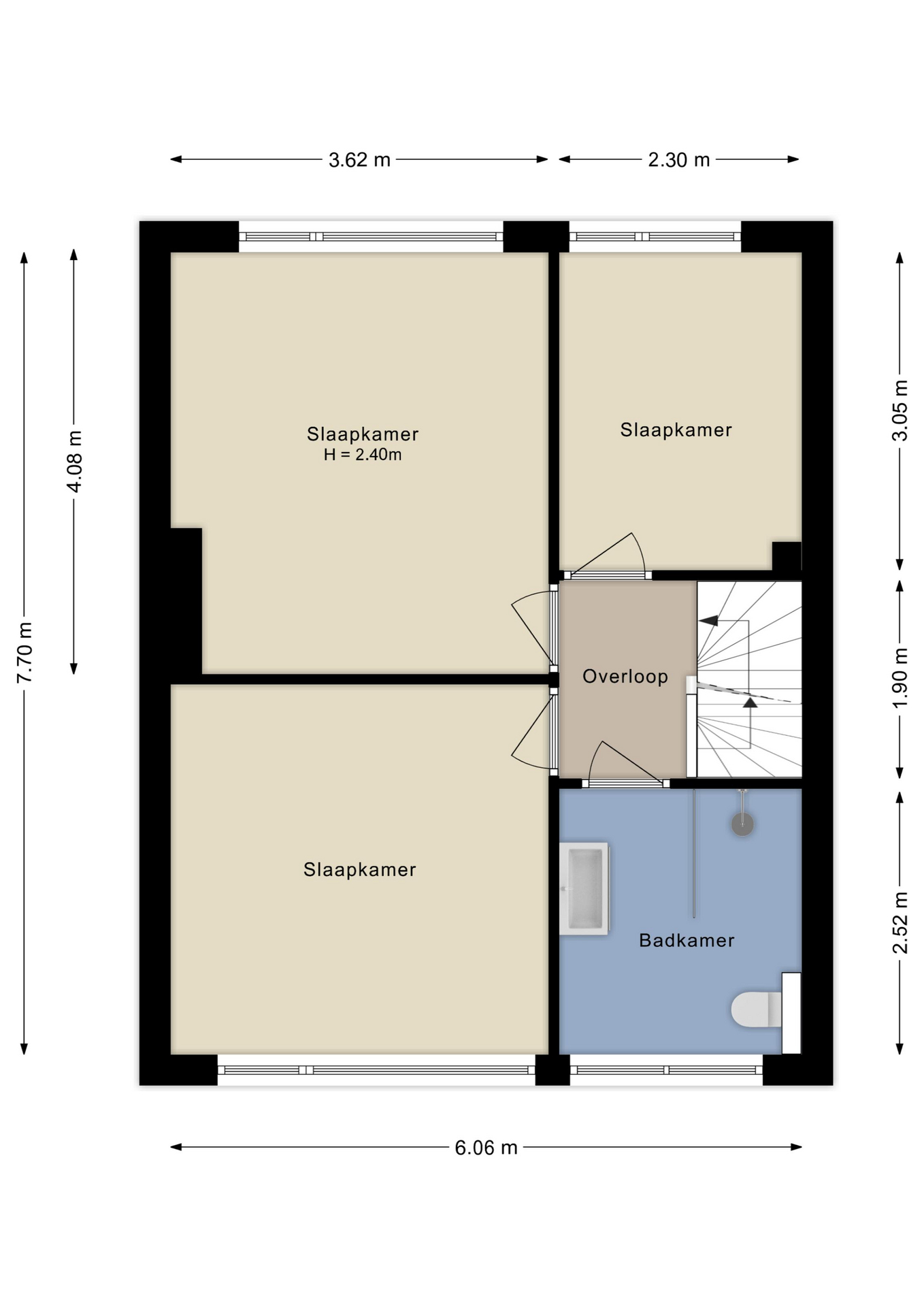 Plattegrond Eerste verdieping