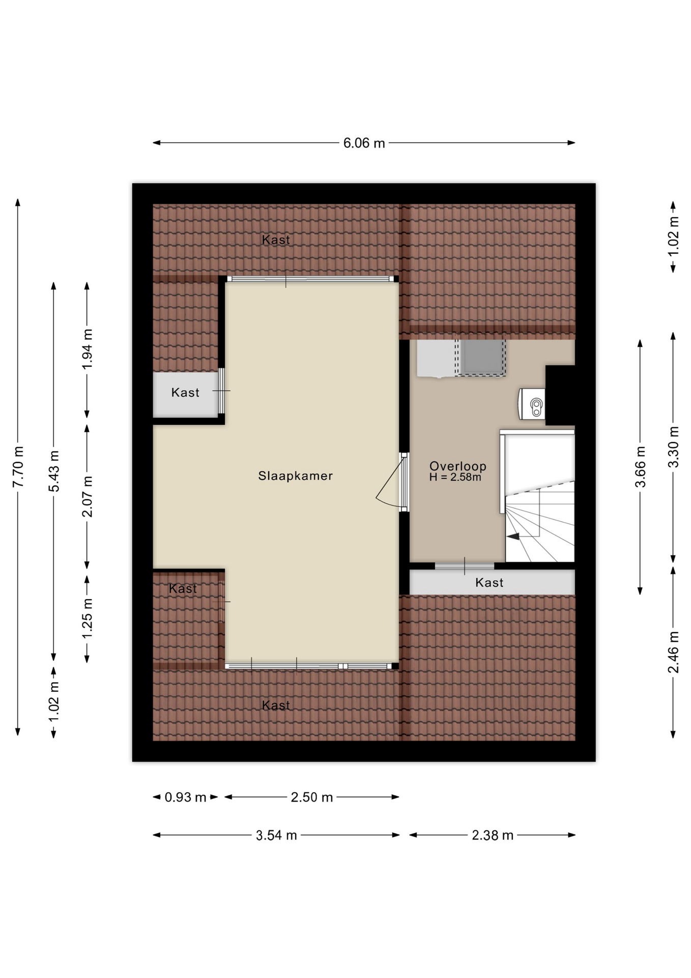 Plattegrond Tweede verdieping