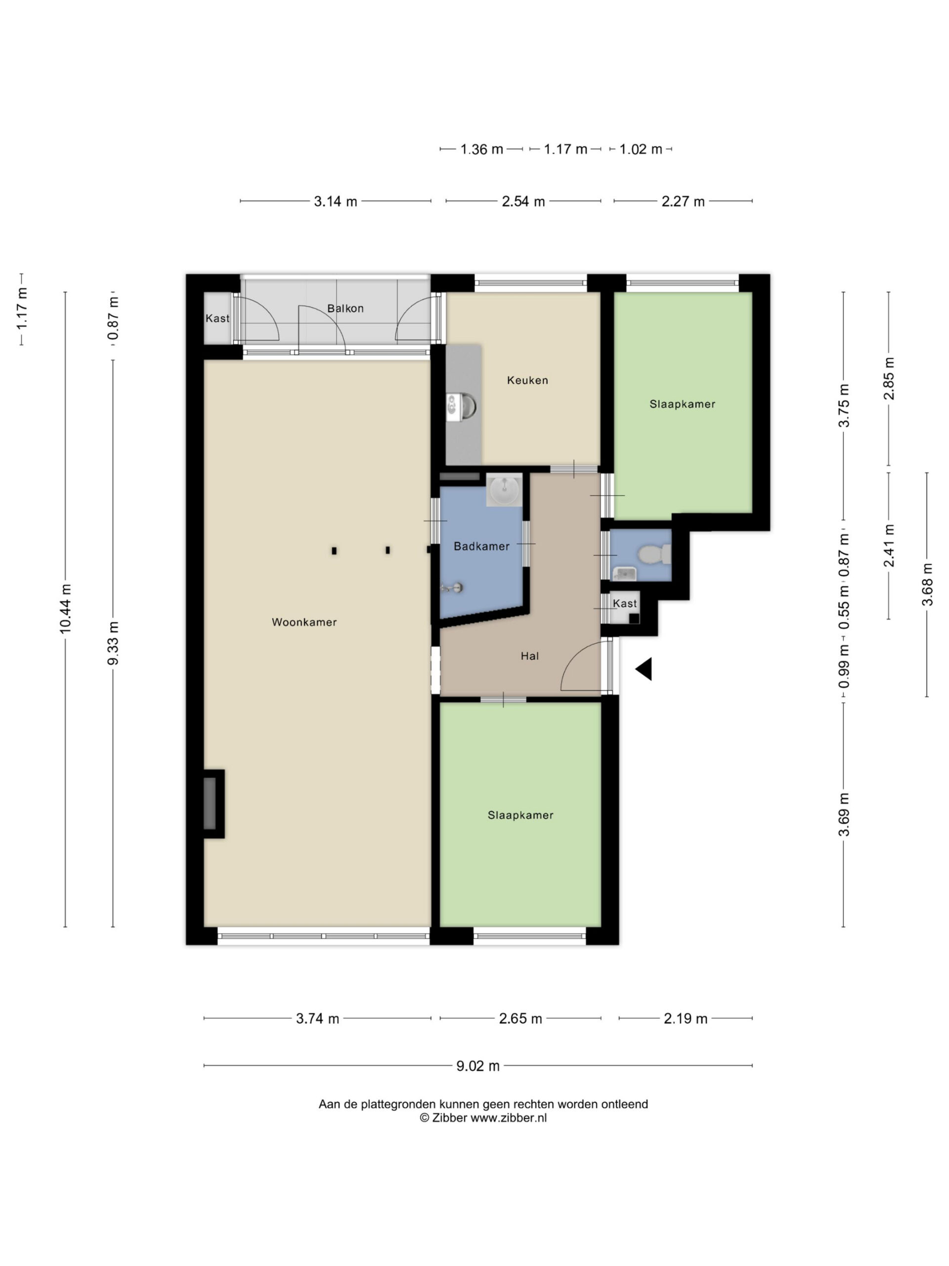 Plattegrond Appartement