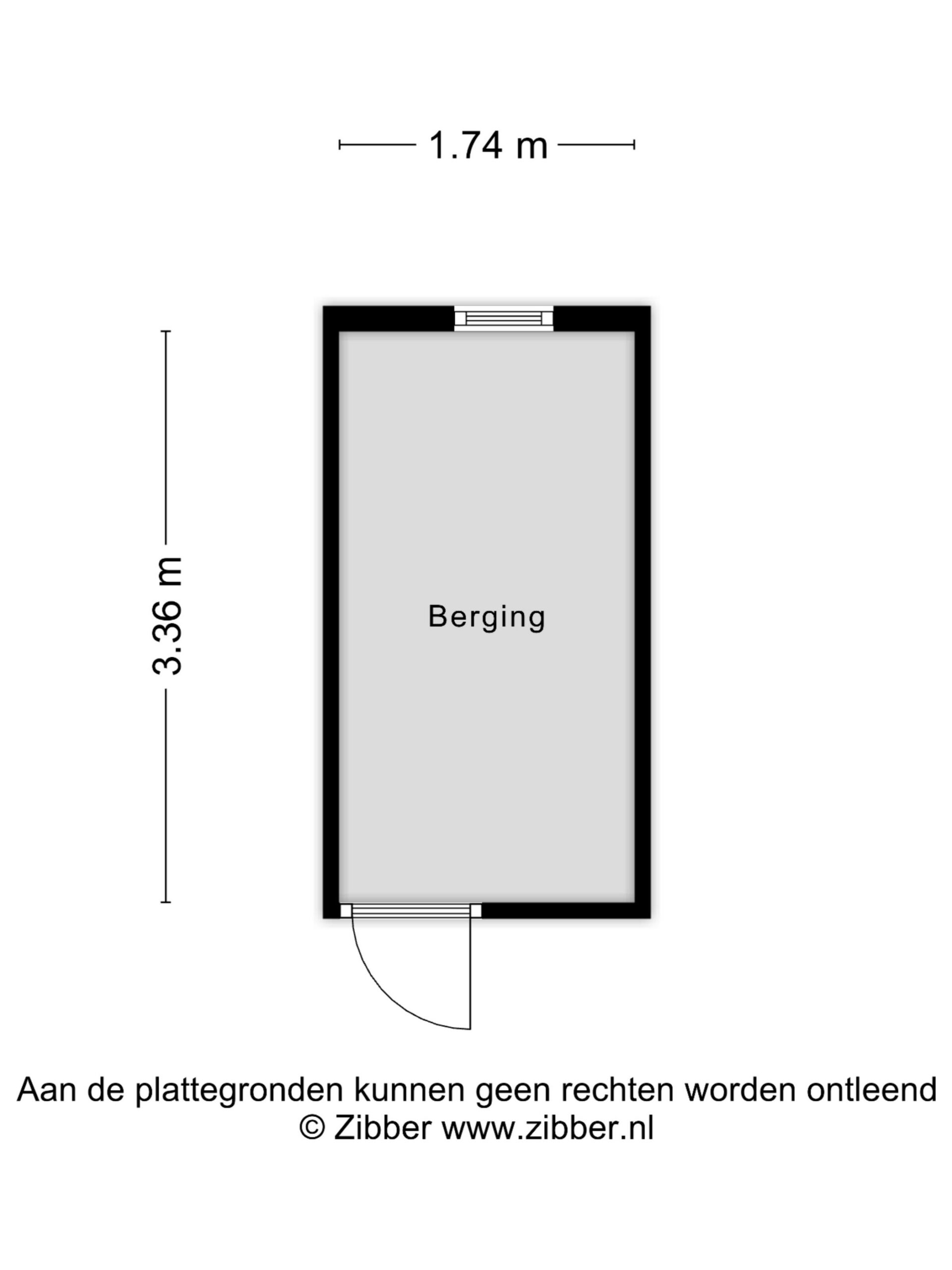 Plattegrond Berging