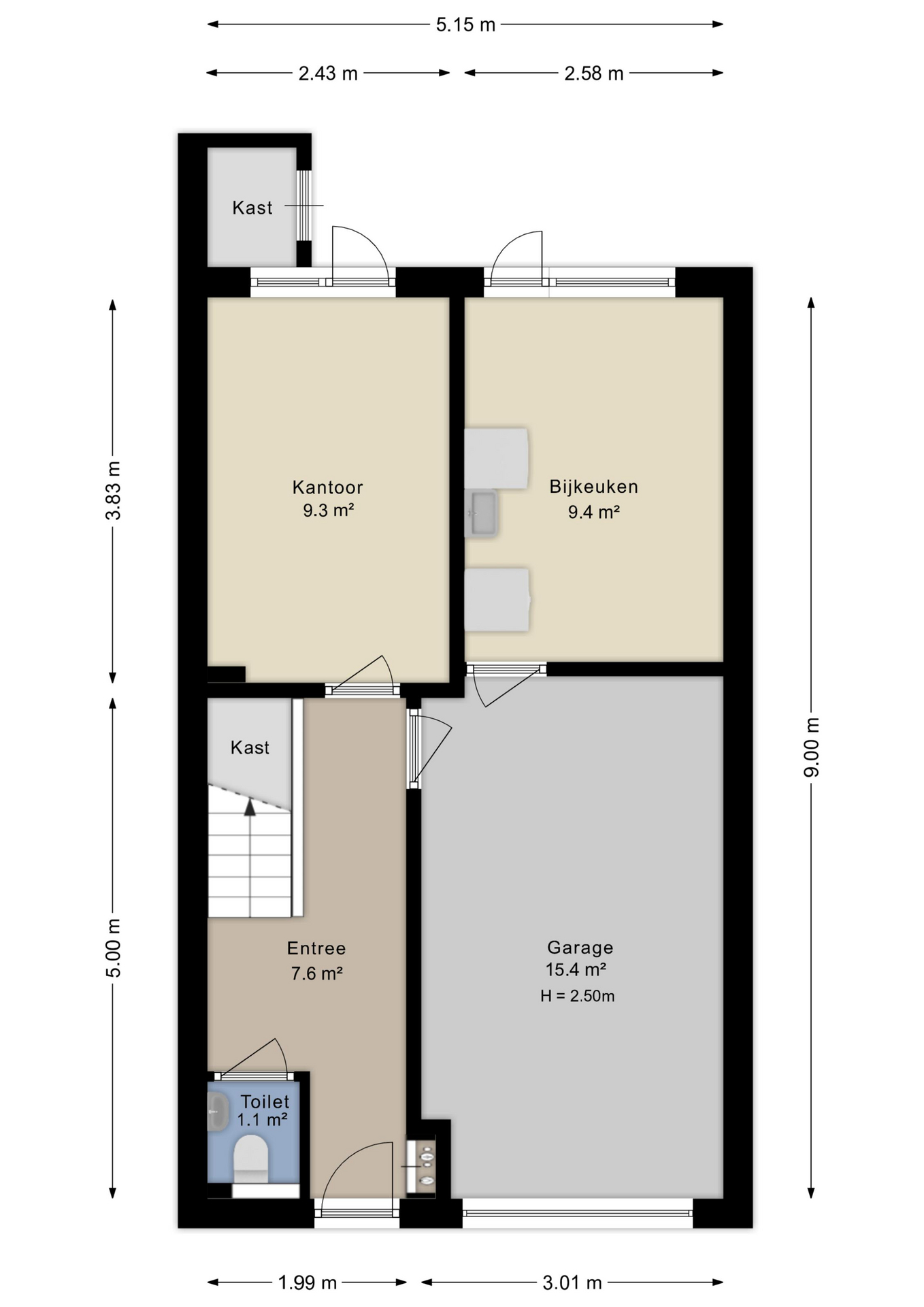 Plattegrond Begane grond