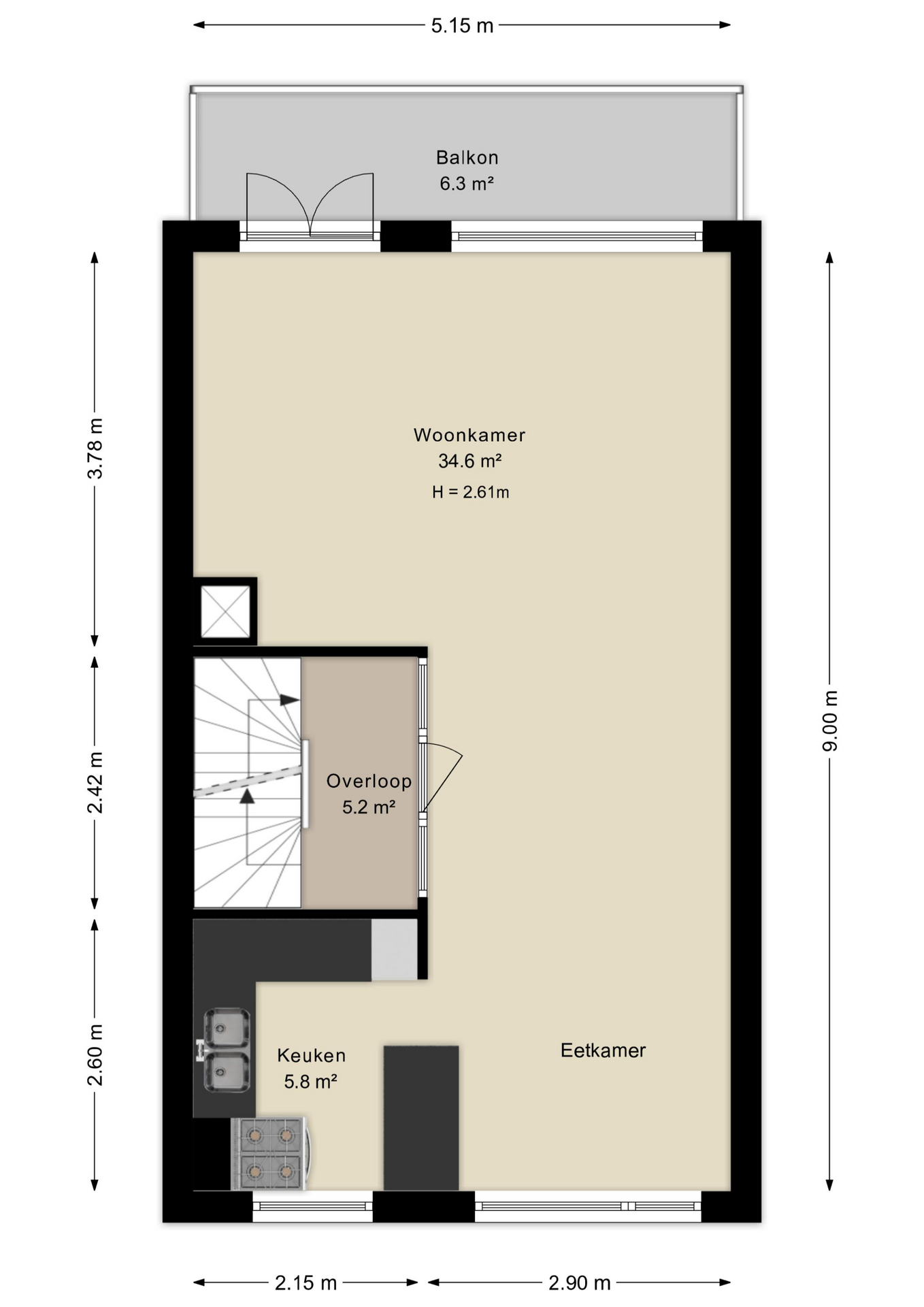 Plattegrond Eerste grond