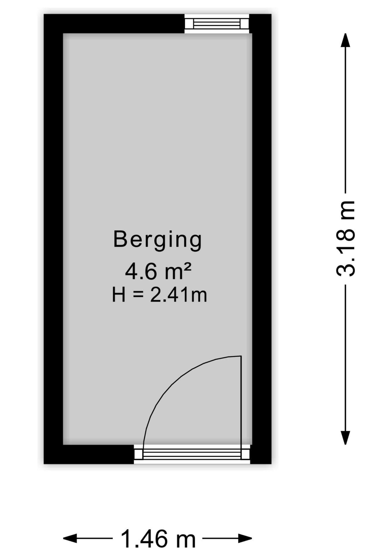 Plattegrond Berging