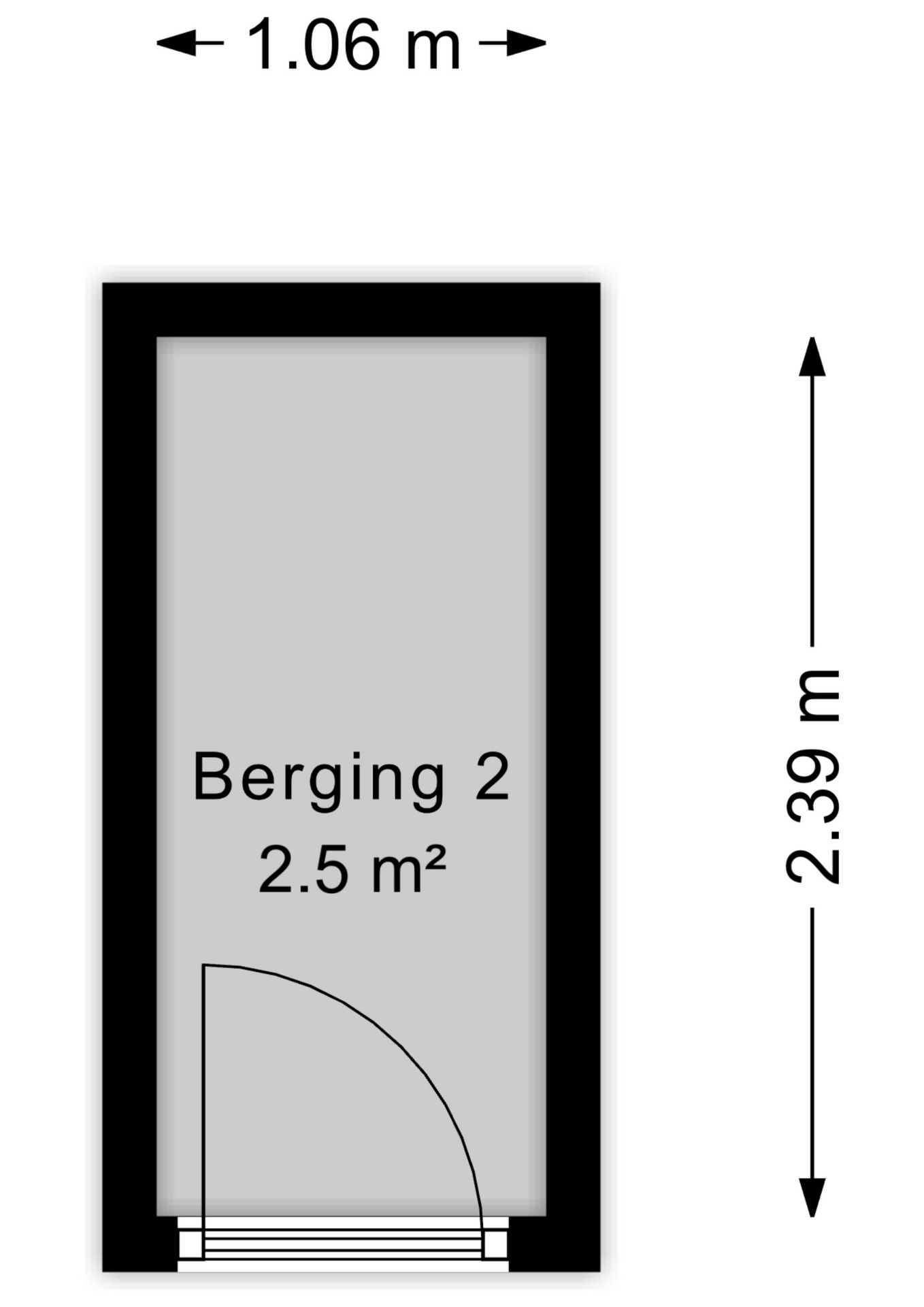 Plattegrond Berging II