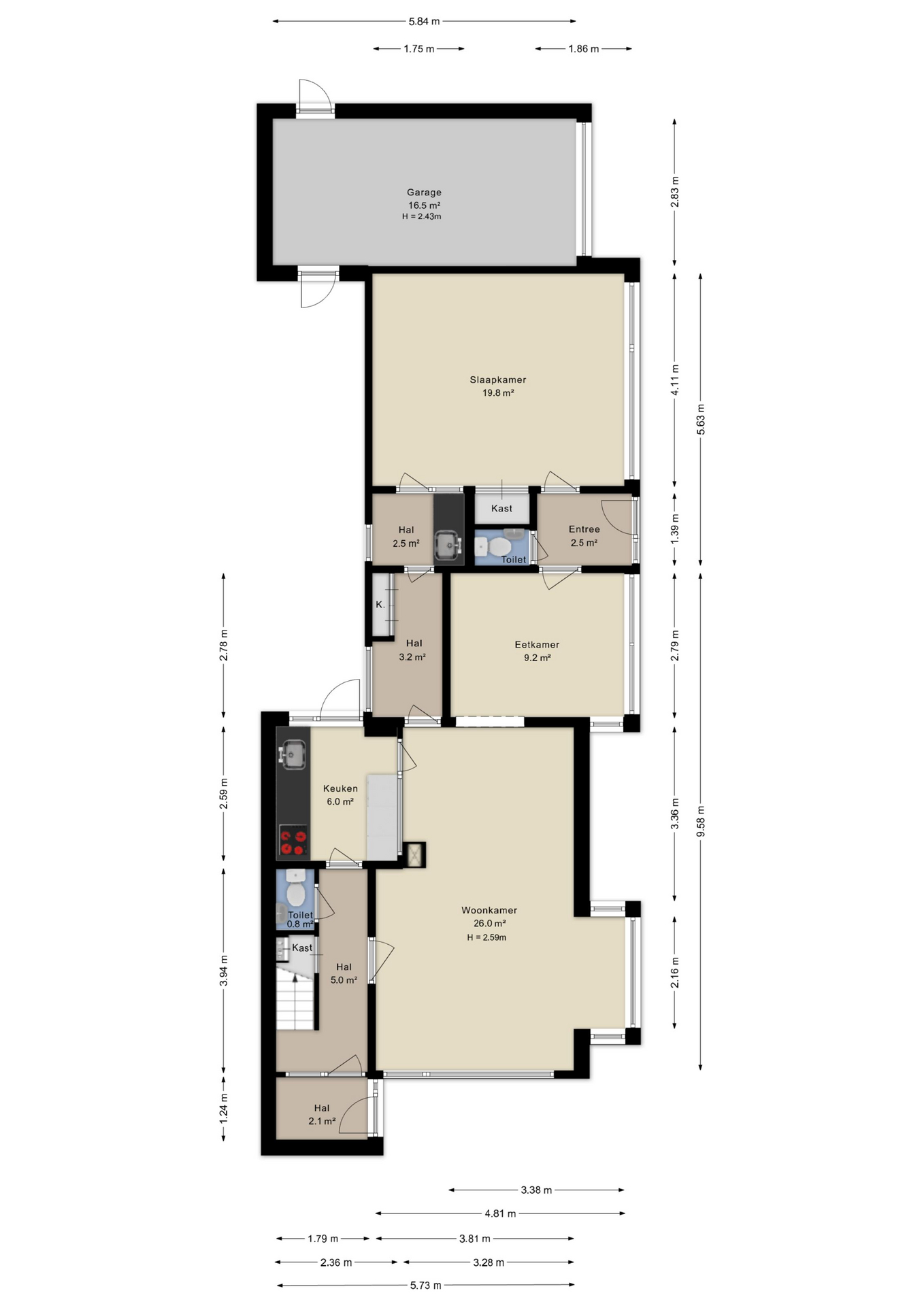 Plattegrond Begane grond