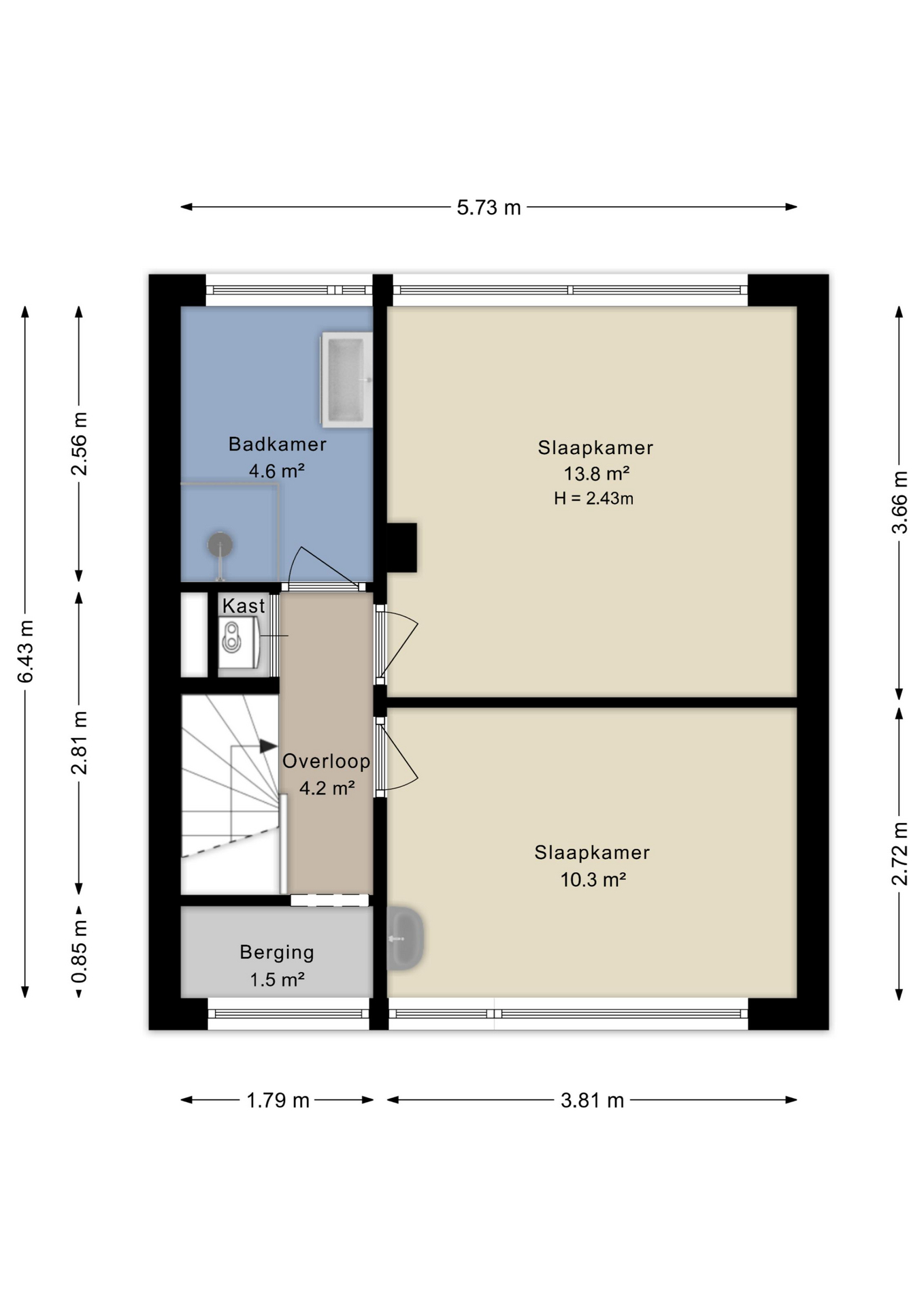 Plattegrond Verdieping