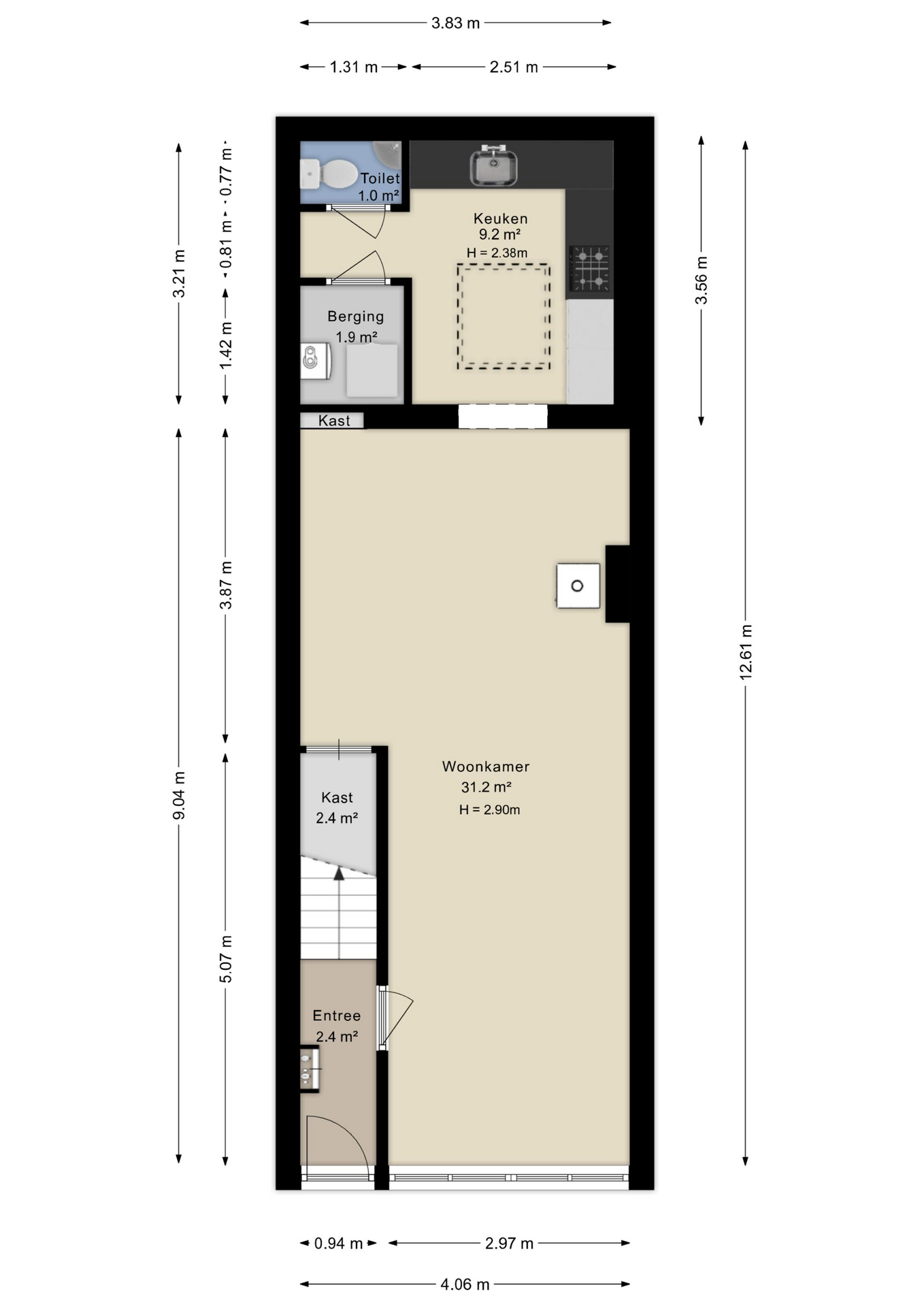 Plattegrond Begane grond