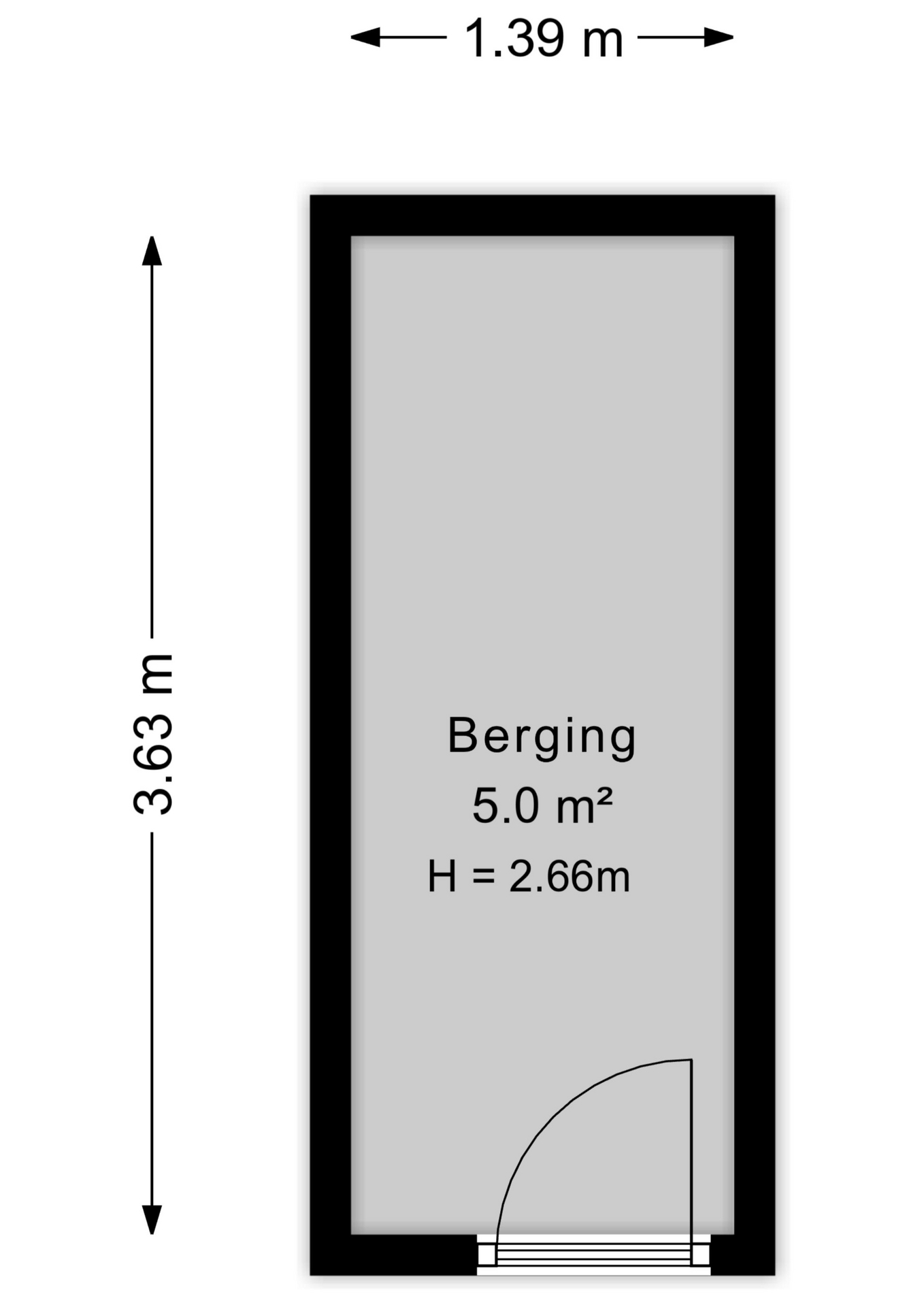 Plattegrond Berging