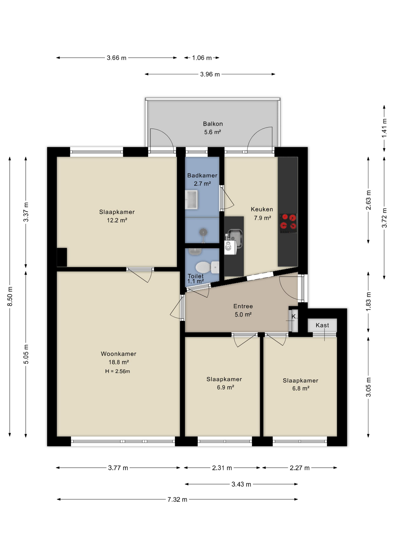 Plattegrond Appartement