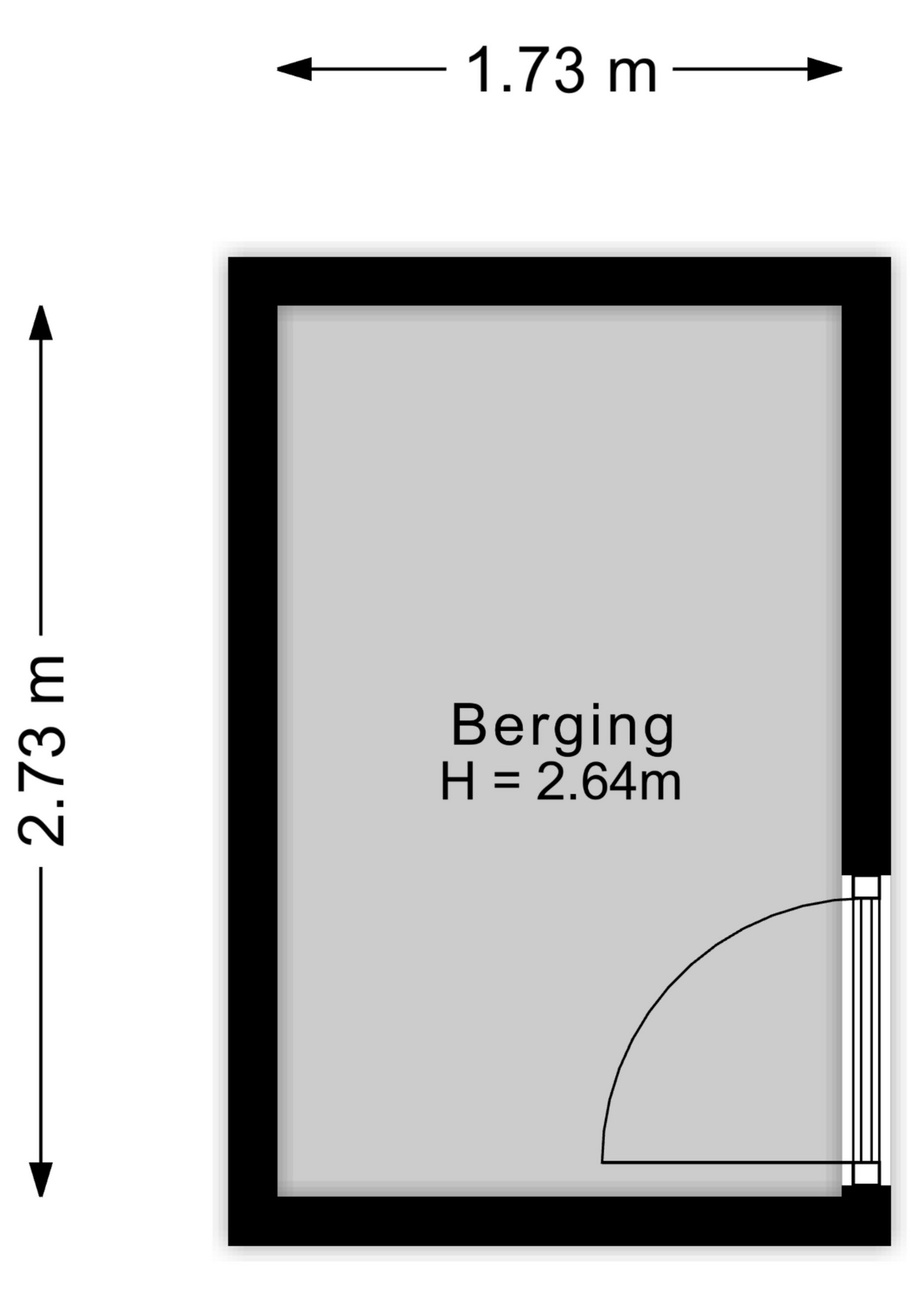 Plattegrond Berging