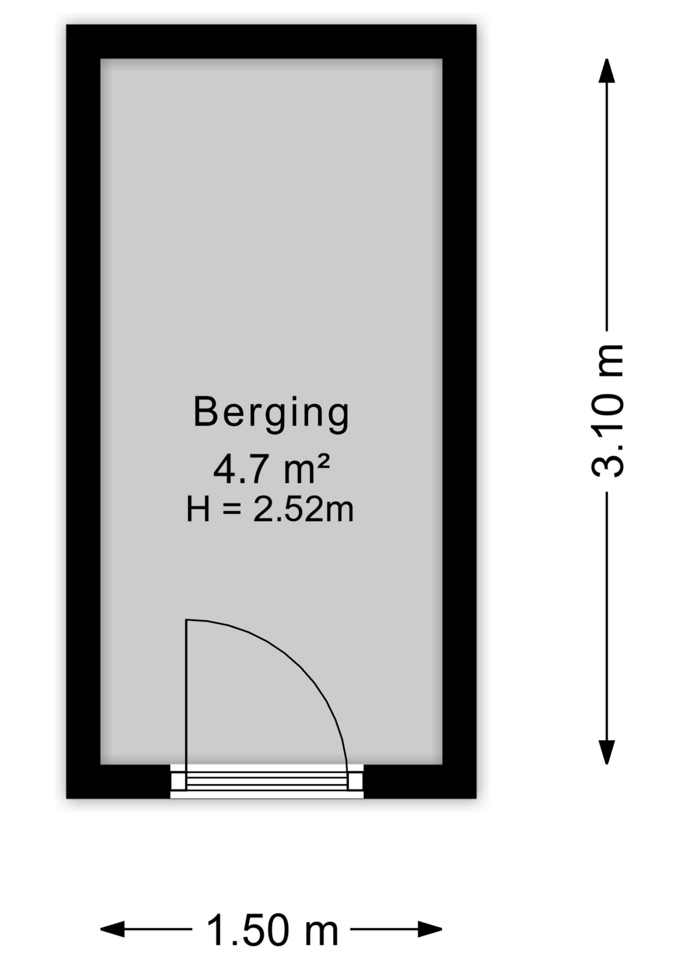 Plattegrond Berging