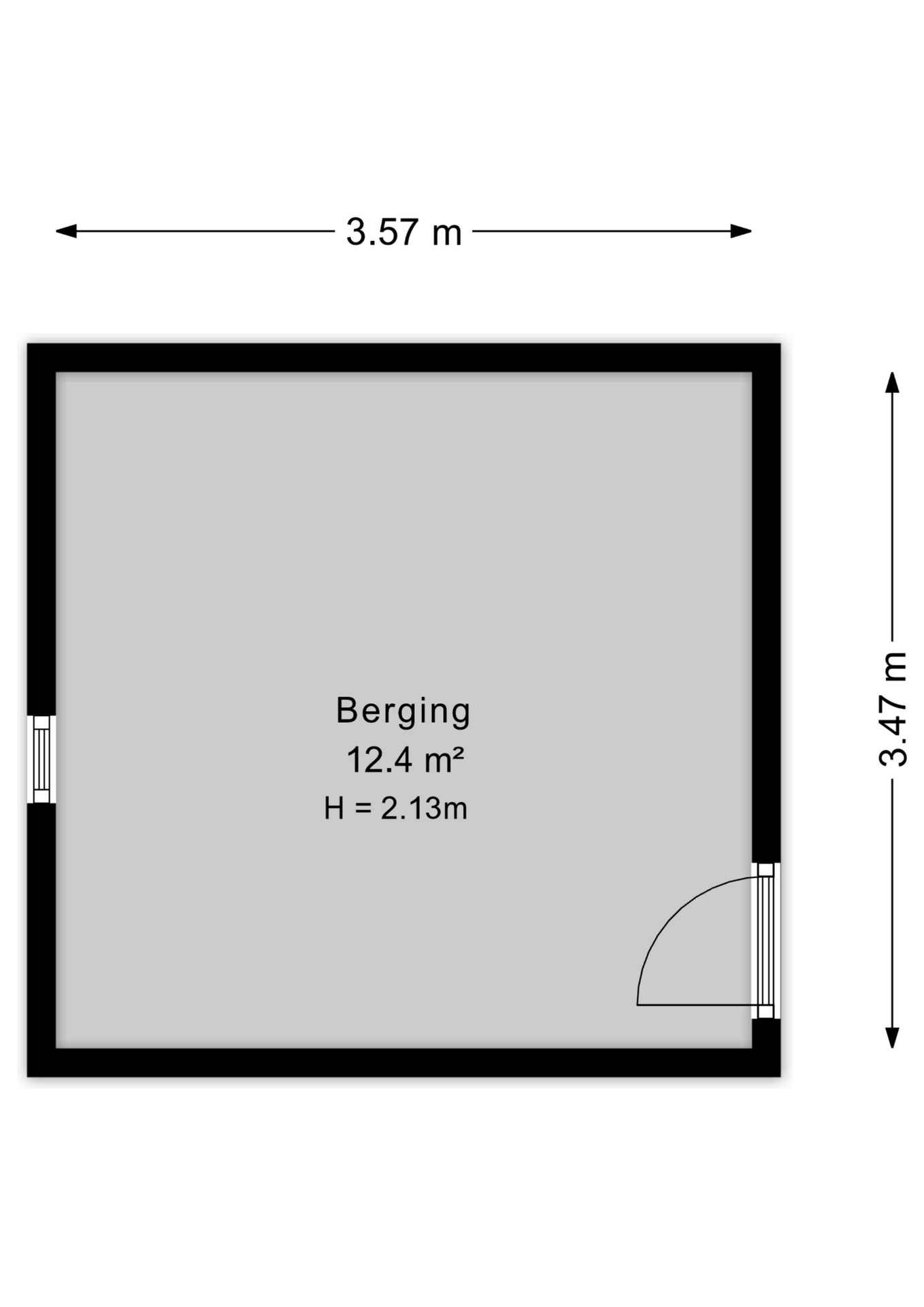 Plattegrond Berging