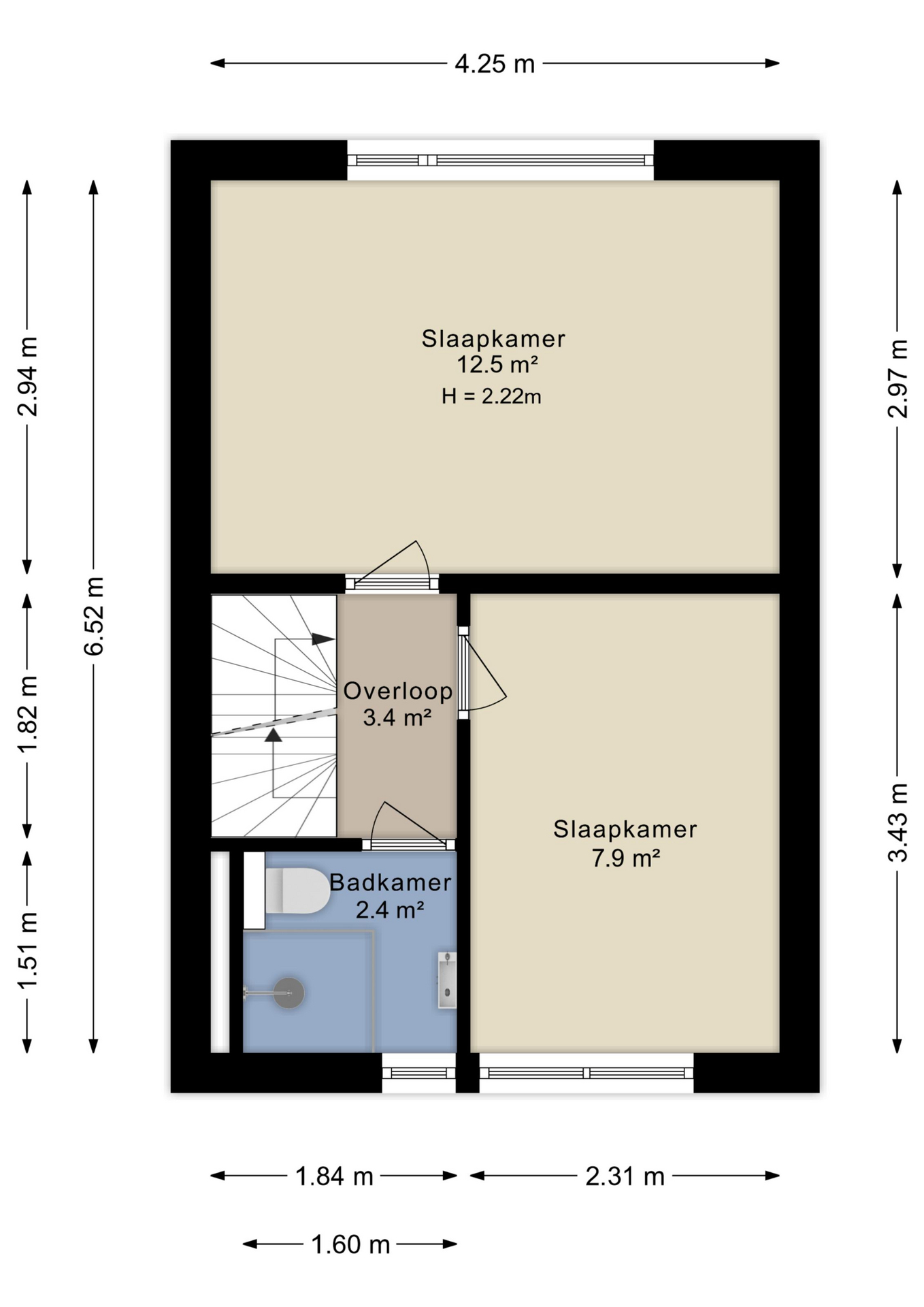 Plattegrond Eerste verdieping