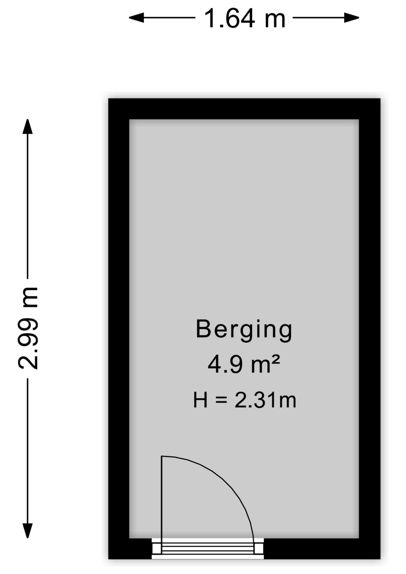 Plattegrond Berging