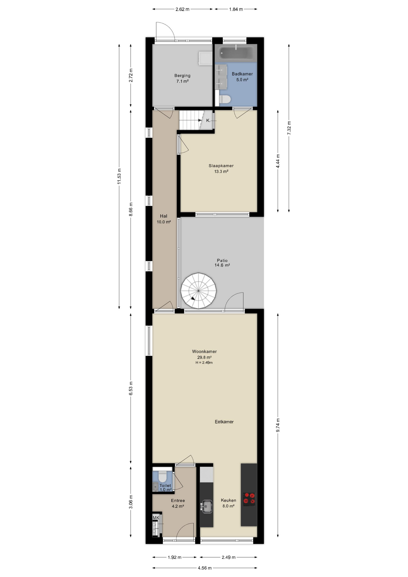 Plattegrond Begane grond