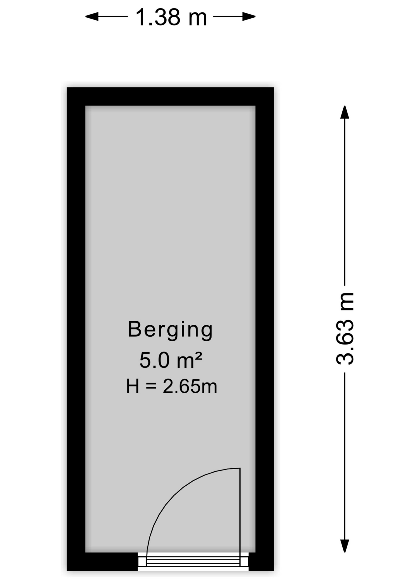 Plattegrond Berging