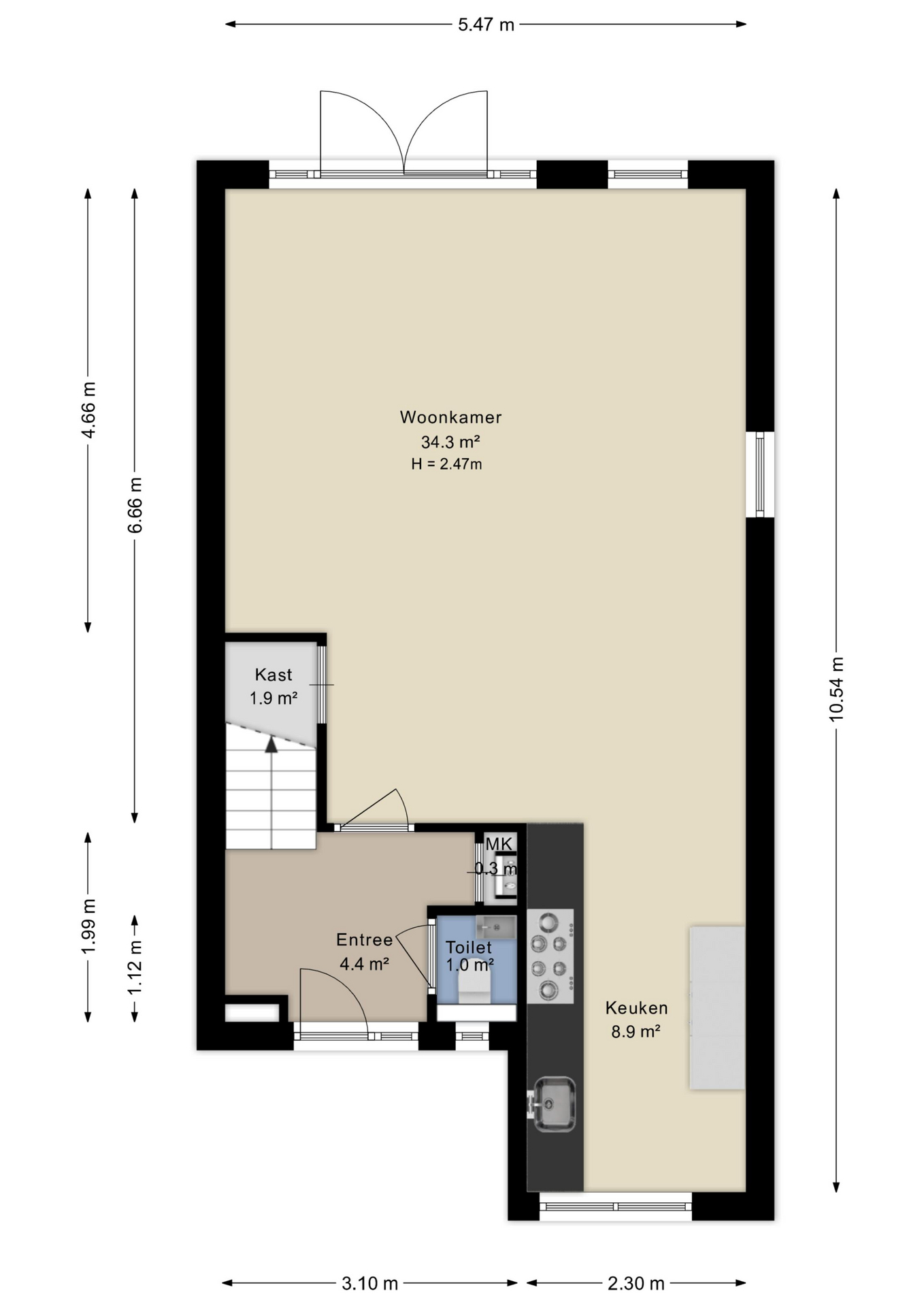 Plattegrond Begane grond