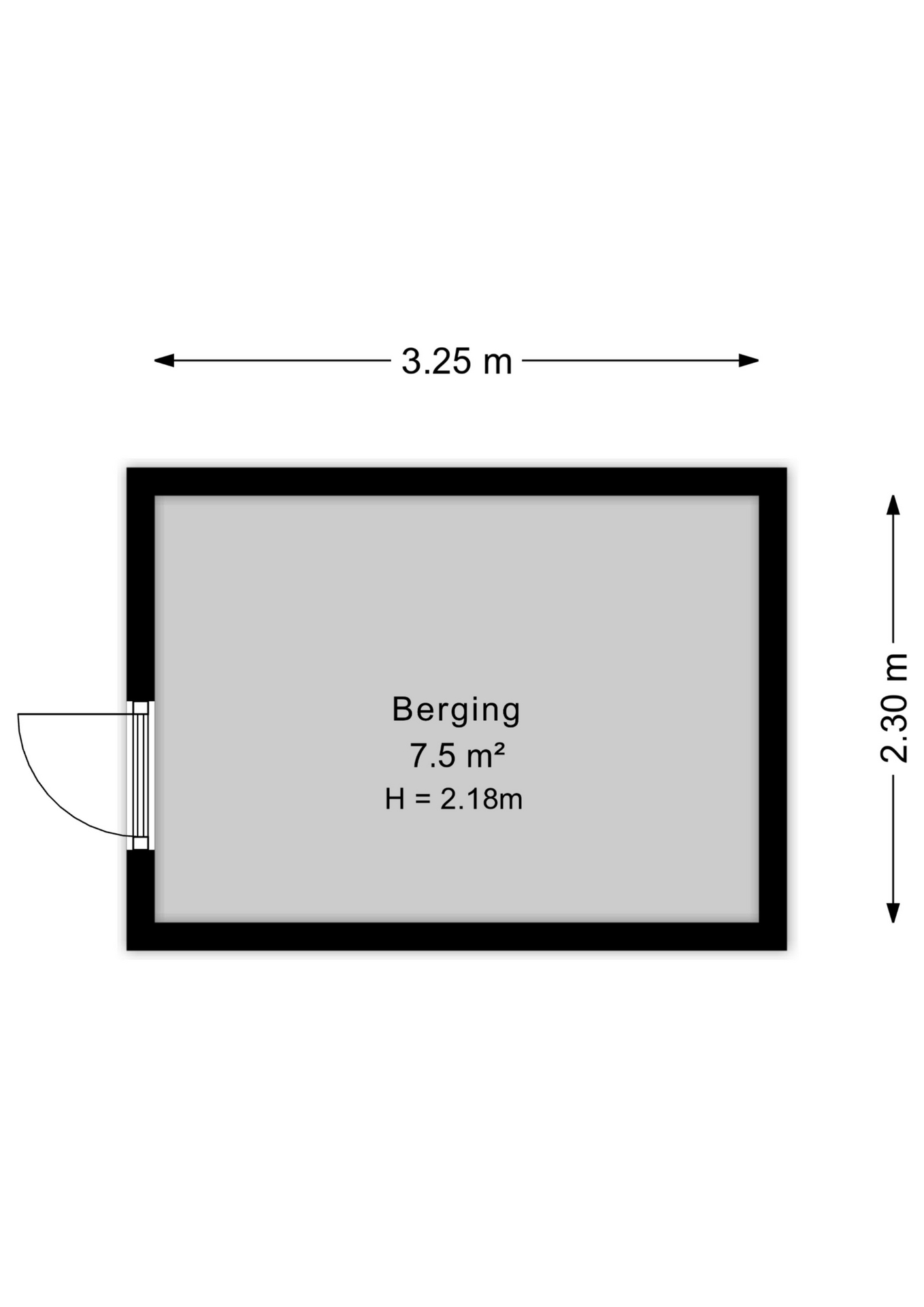 Plattegrond Berging