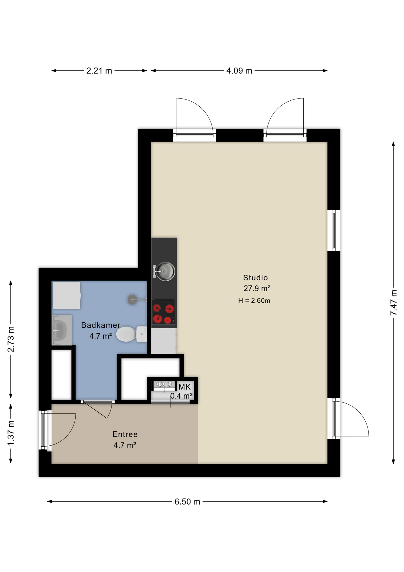Plattegrond Appartement