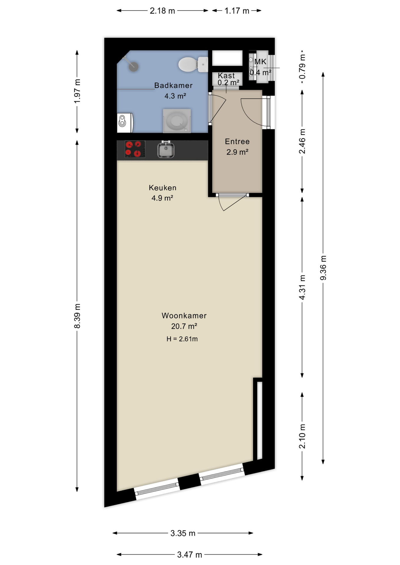 Plattegrond Appartement