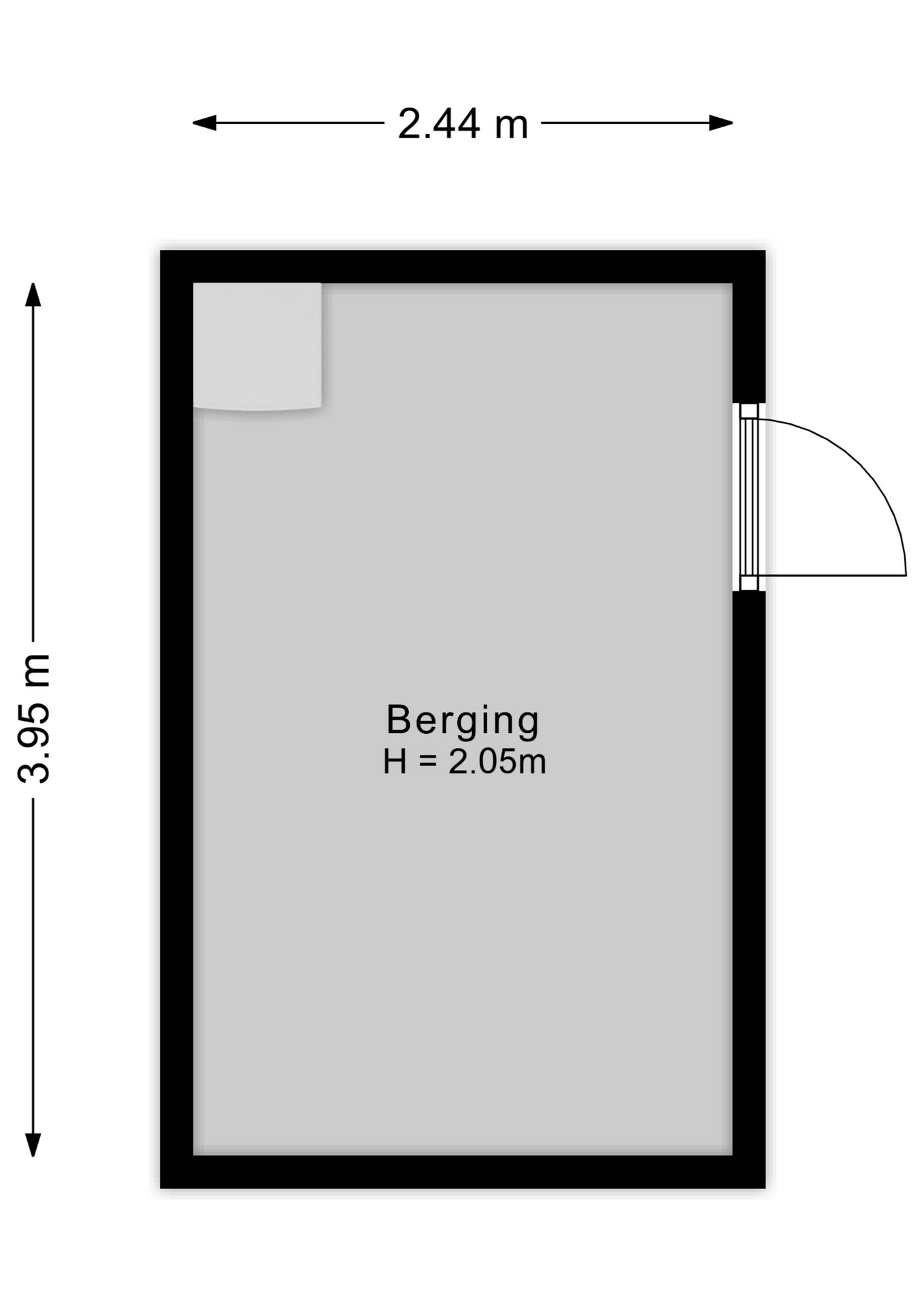 Plattegrond Berging