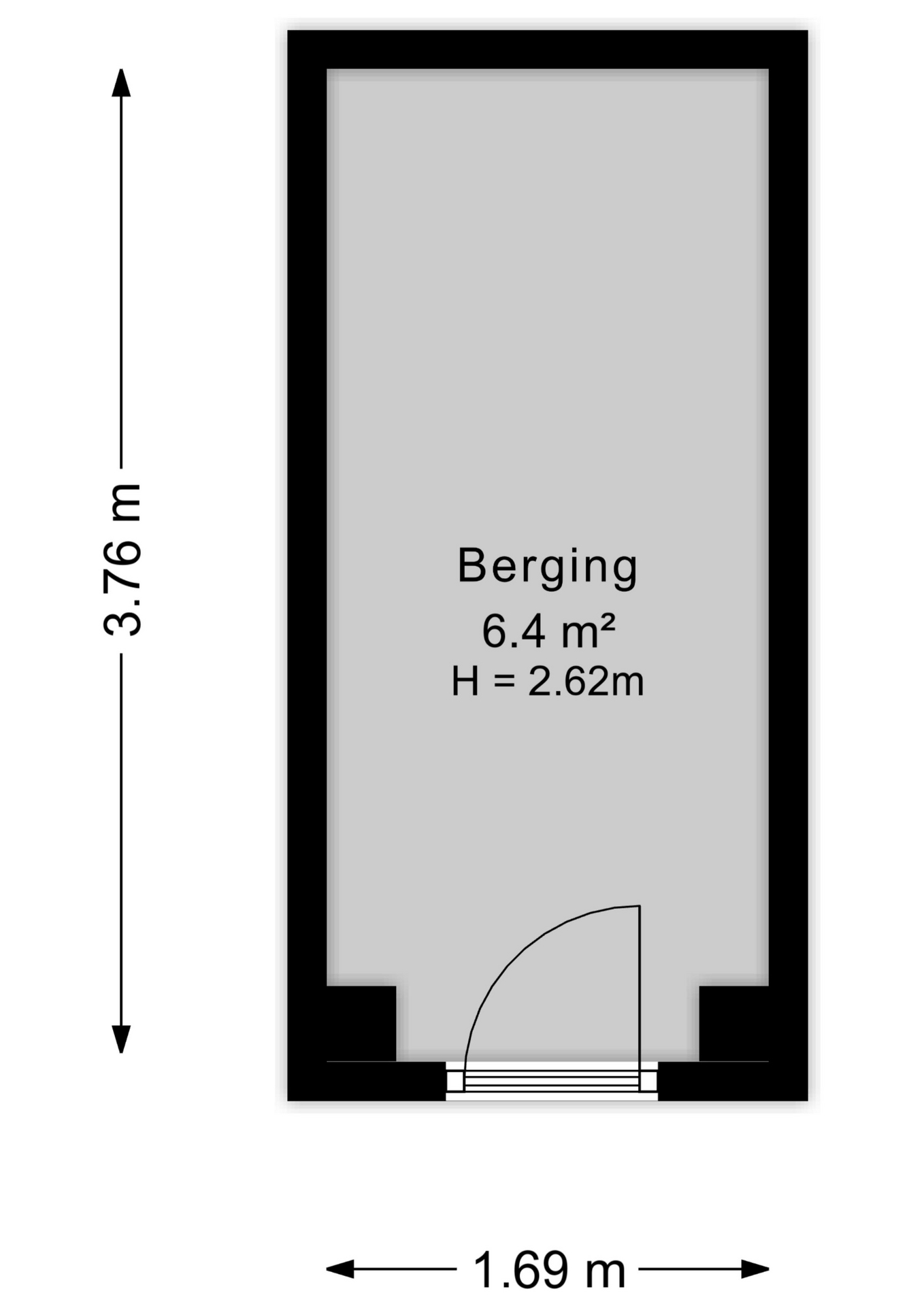 Plattegrond Berging